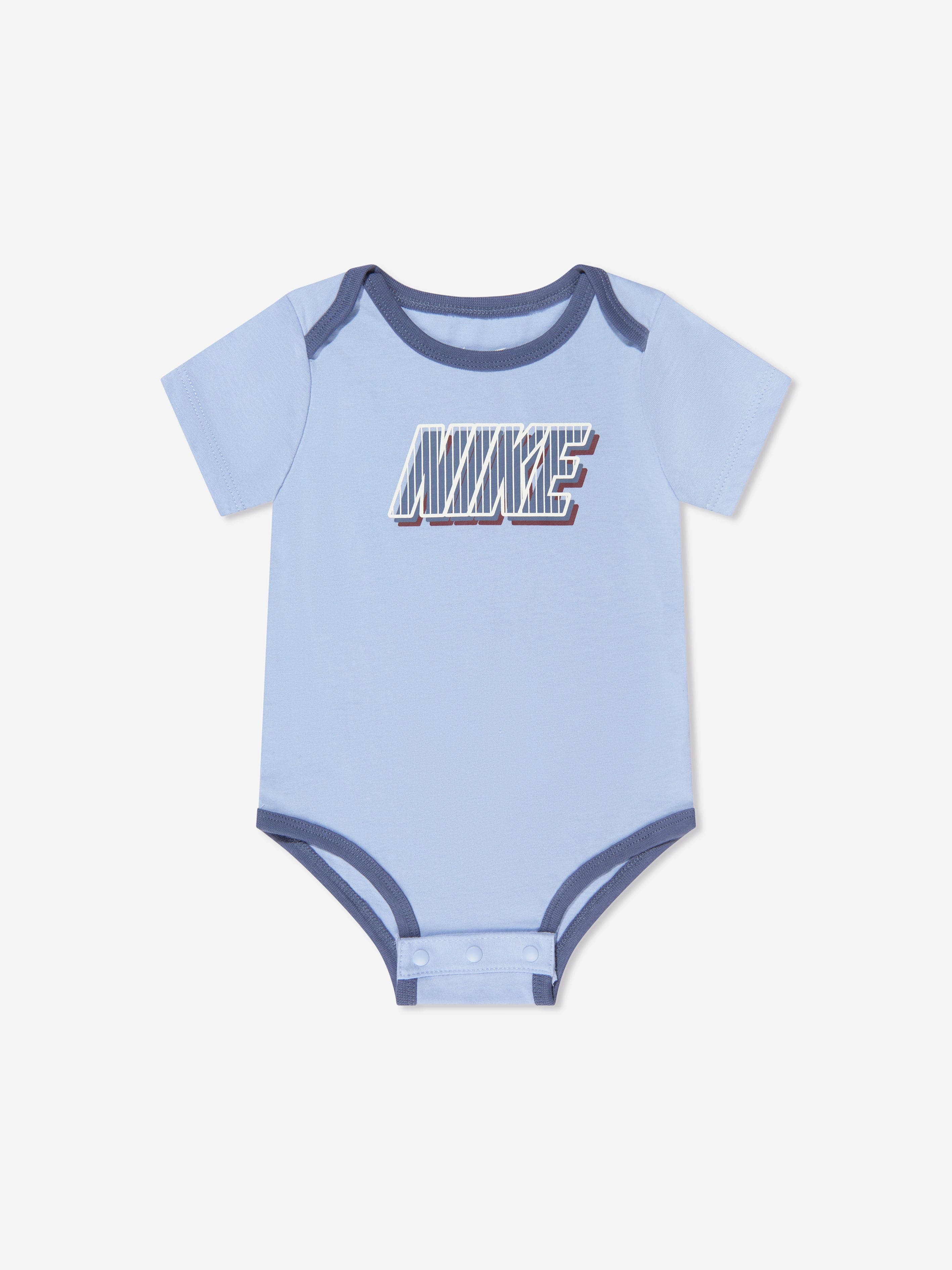 Nike Baby Boys 3 Pack Bodysuit Set in Blue