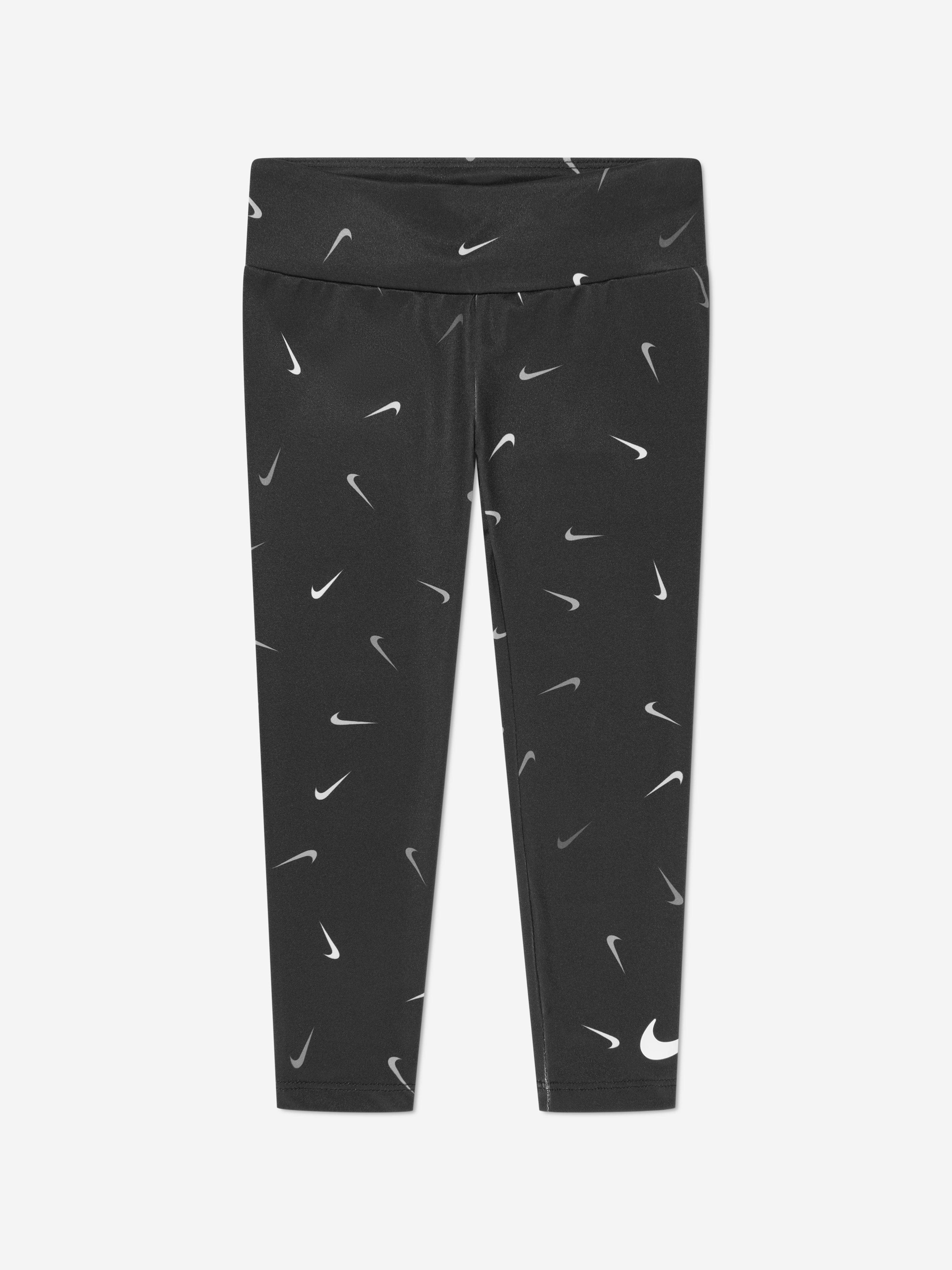 Nike Girls Essential Dri-Fit Logo Leggings in Black