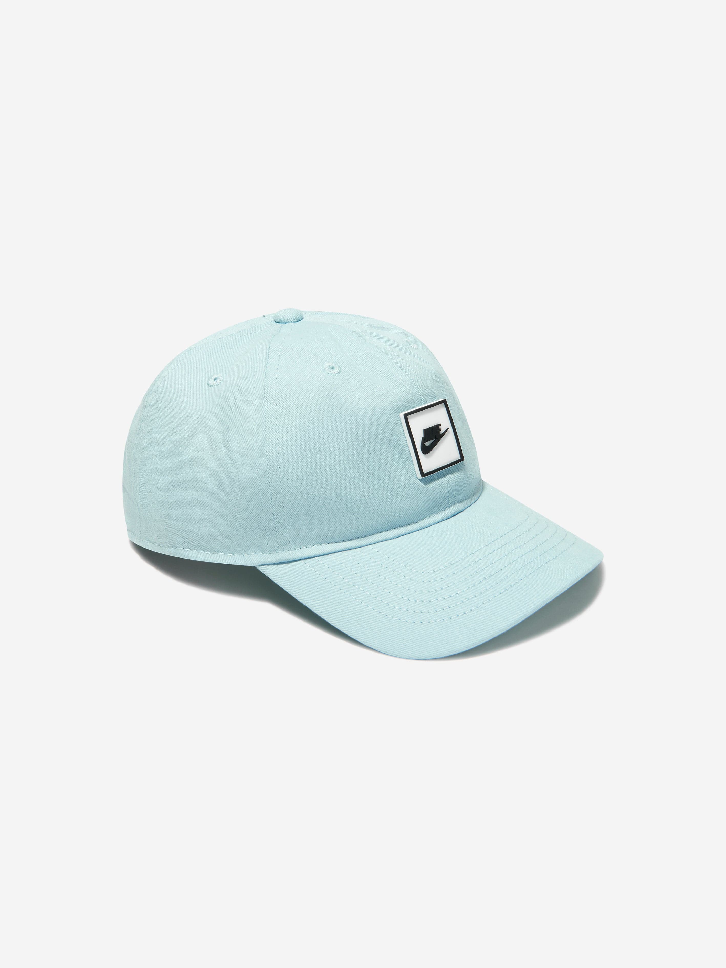 Nike Boys Futura Patch Curve Brim Cap in Blue