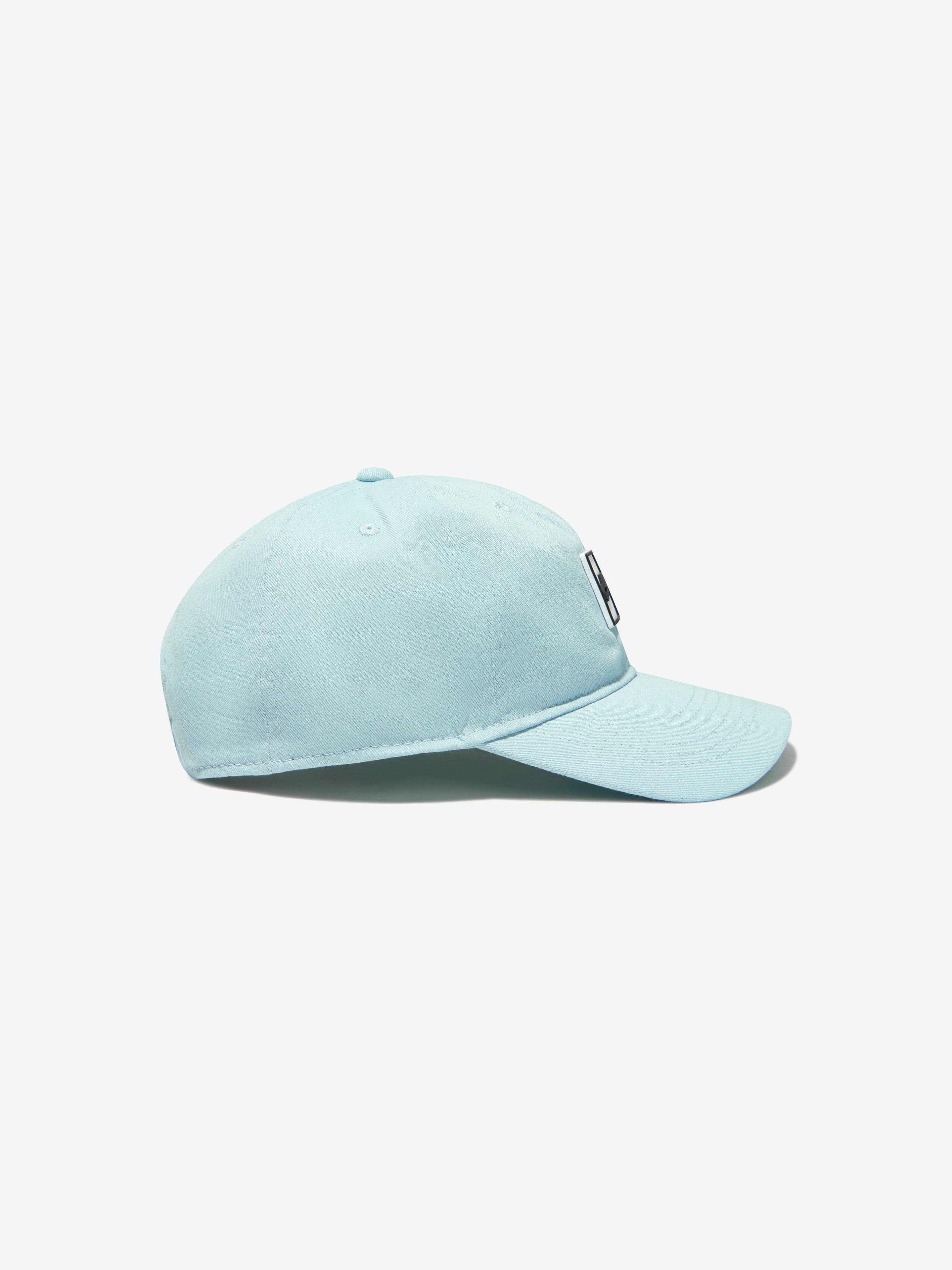 Nike Boys Futura Patch Curve Brim Cap in Blue