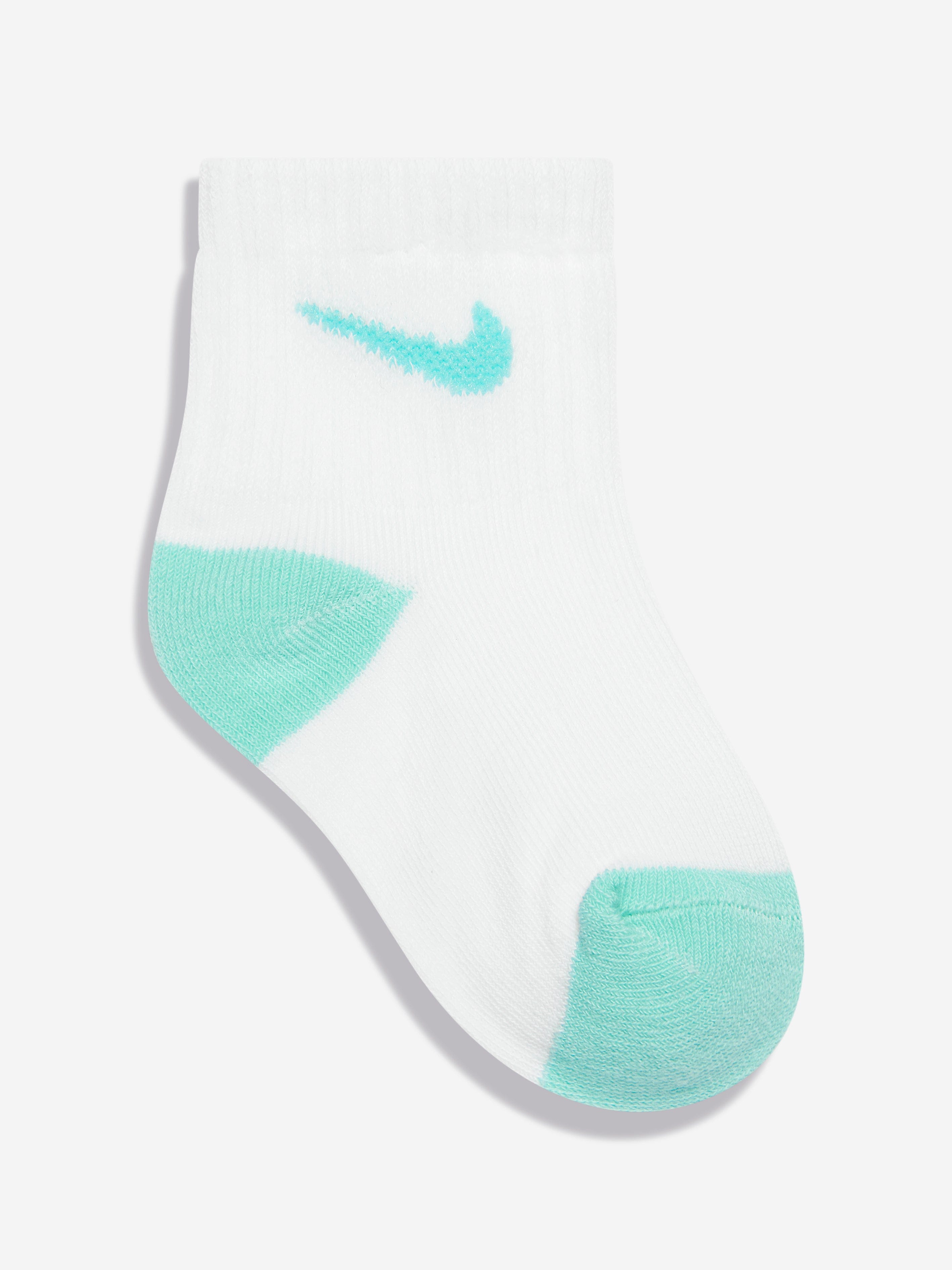 Nike Boys Pop Colour 6 Pack Ankle Socks in Blue