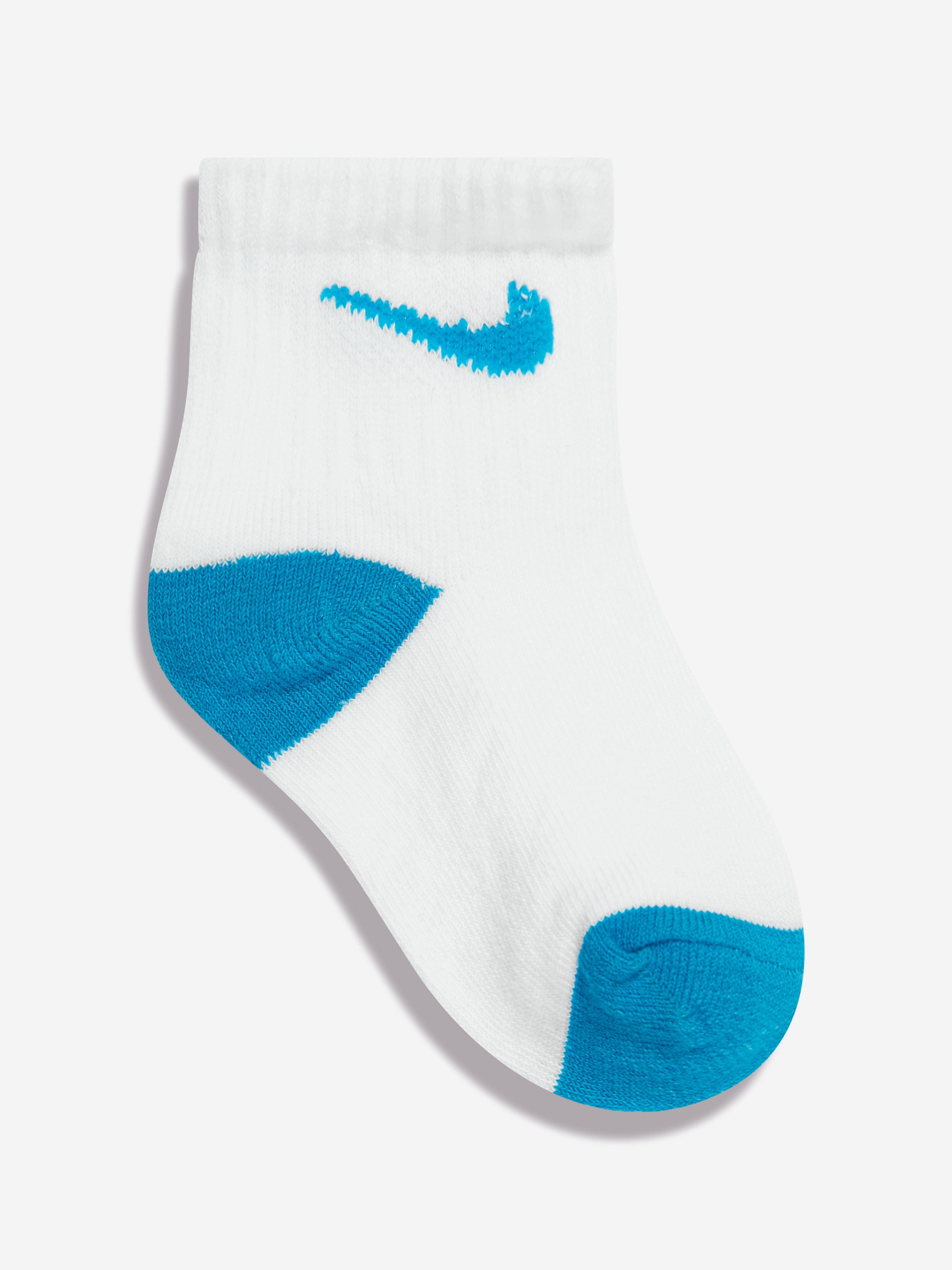 Nike Boys Pop Colour 6 Pack Ankle Socks in Blue