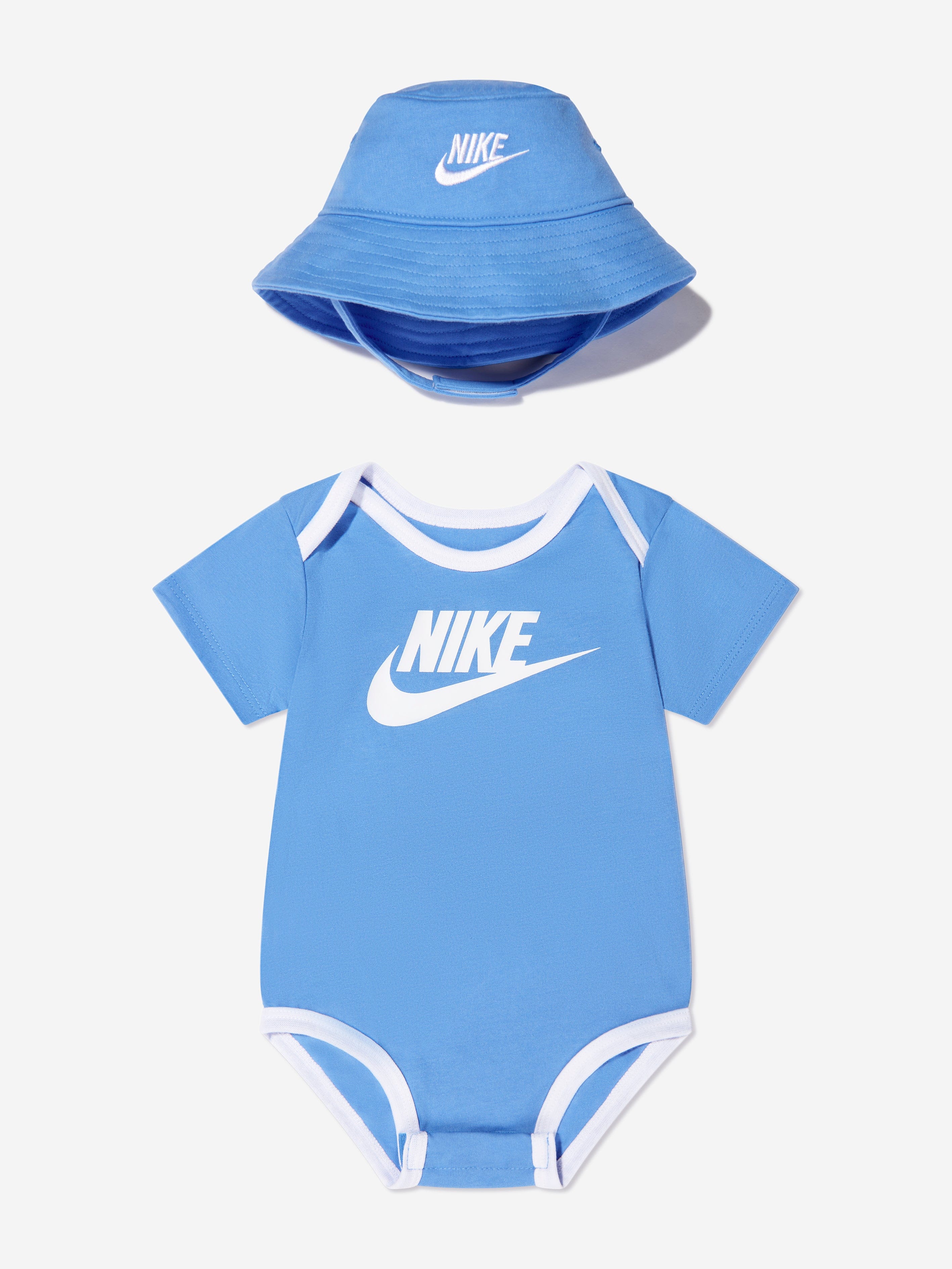 Nike Baby Boys Bucket Hat And Bodysuit Set in Blue