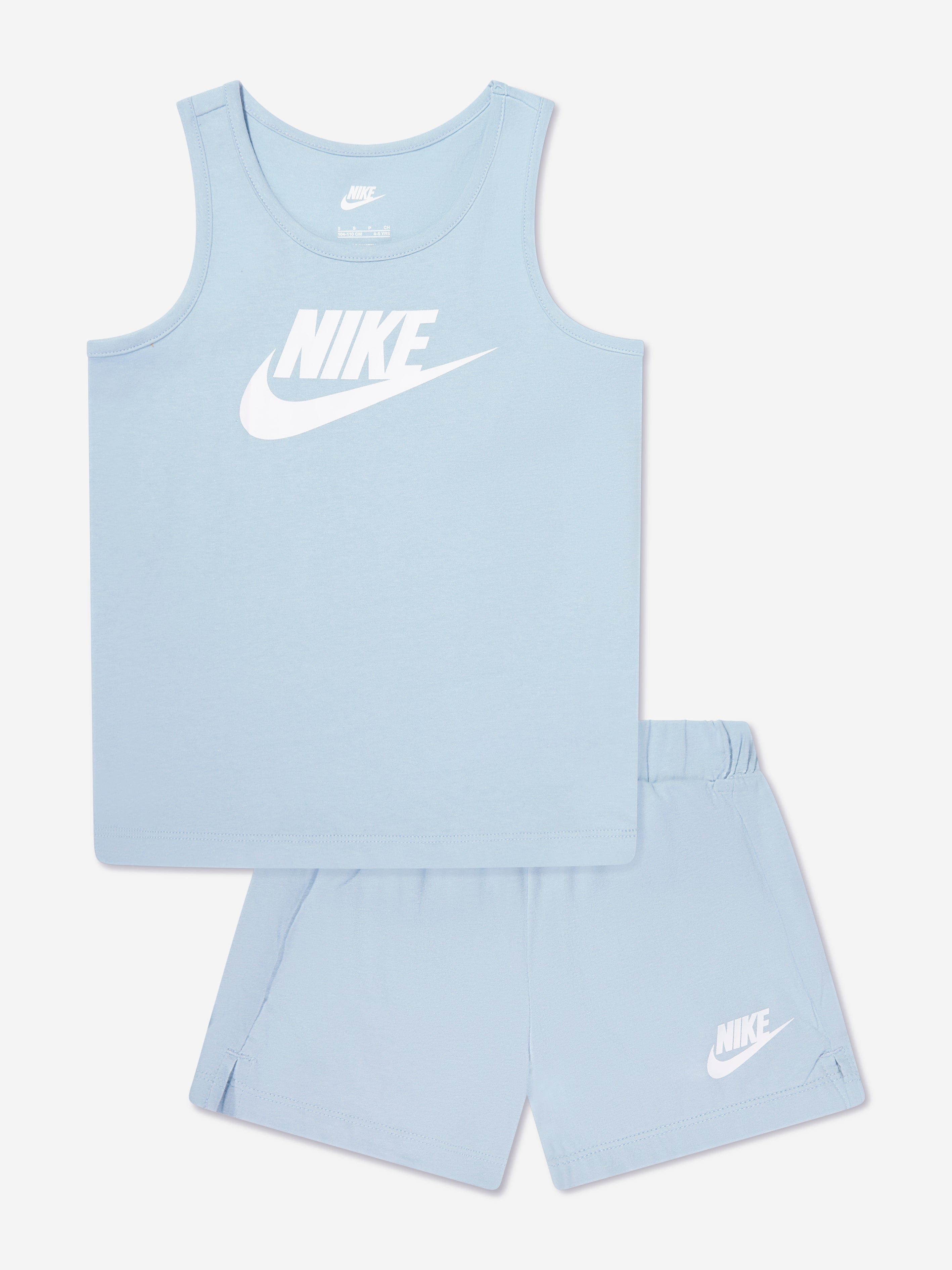 Nike Boys Club Tank & Jersey Shorts Set in Blue