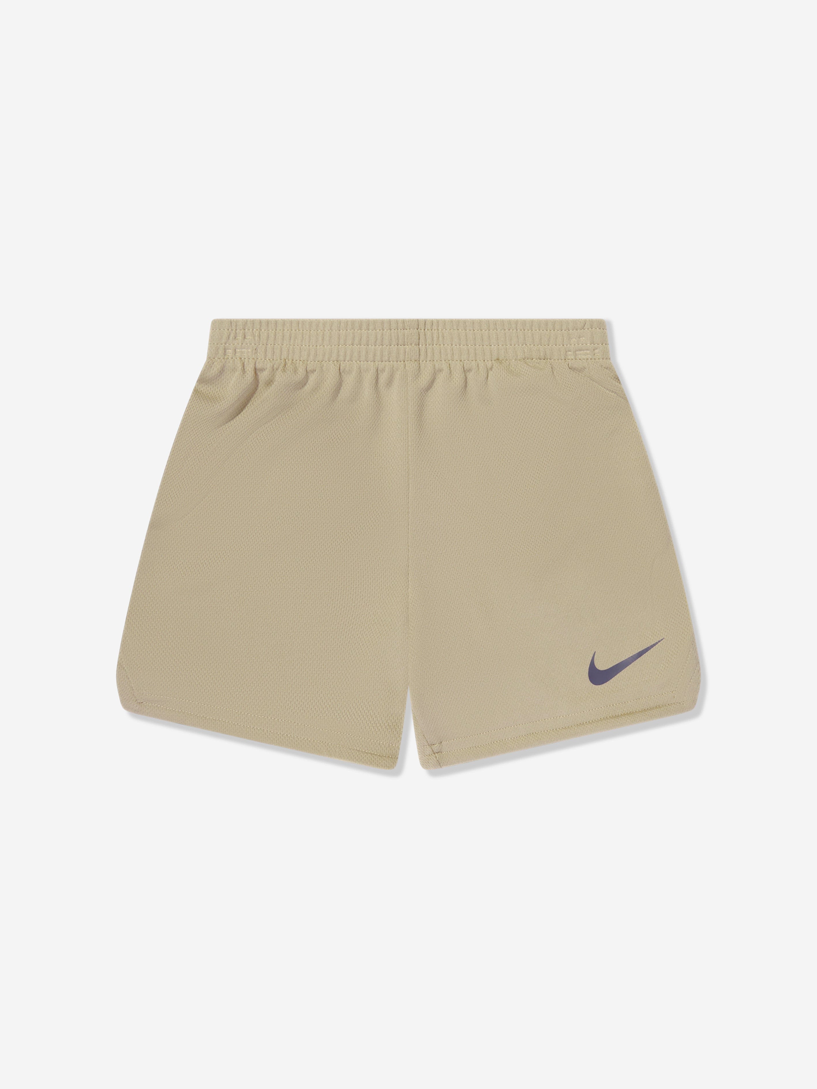 Nike Boys Wild Air Mesh Shorts Set in Khaki