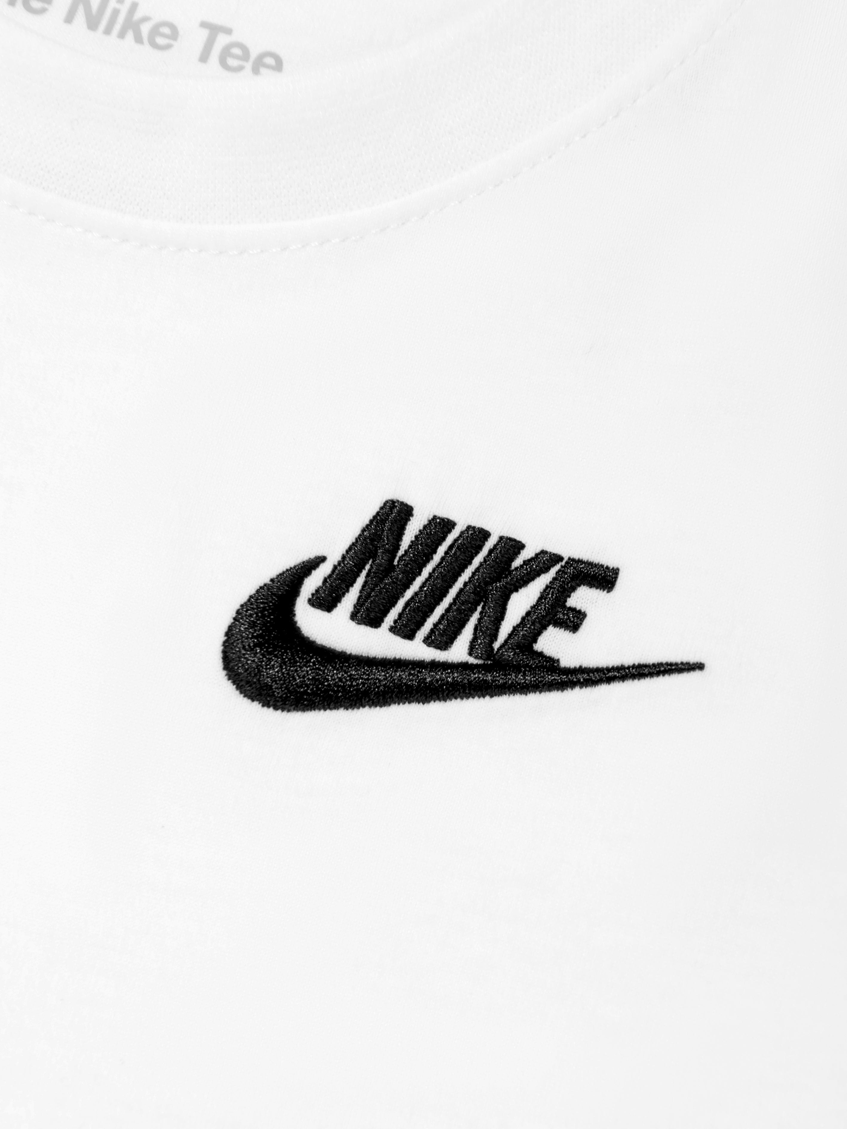 Nike Boys NSW Embroidery Futura T-Shirt in White