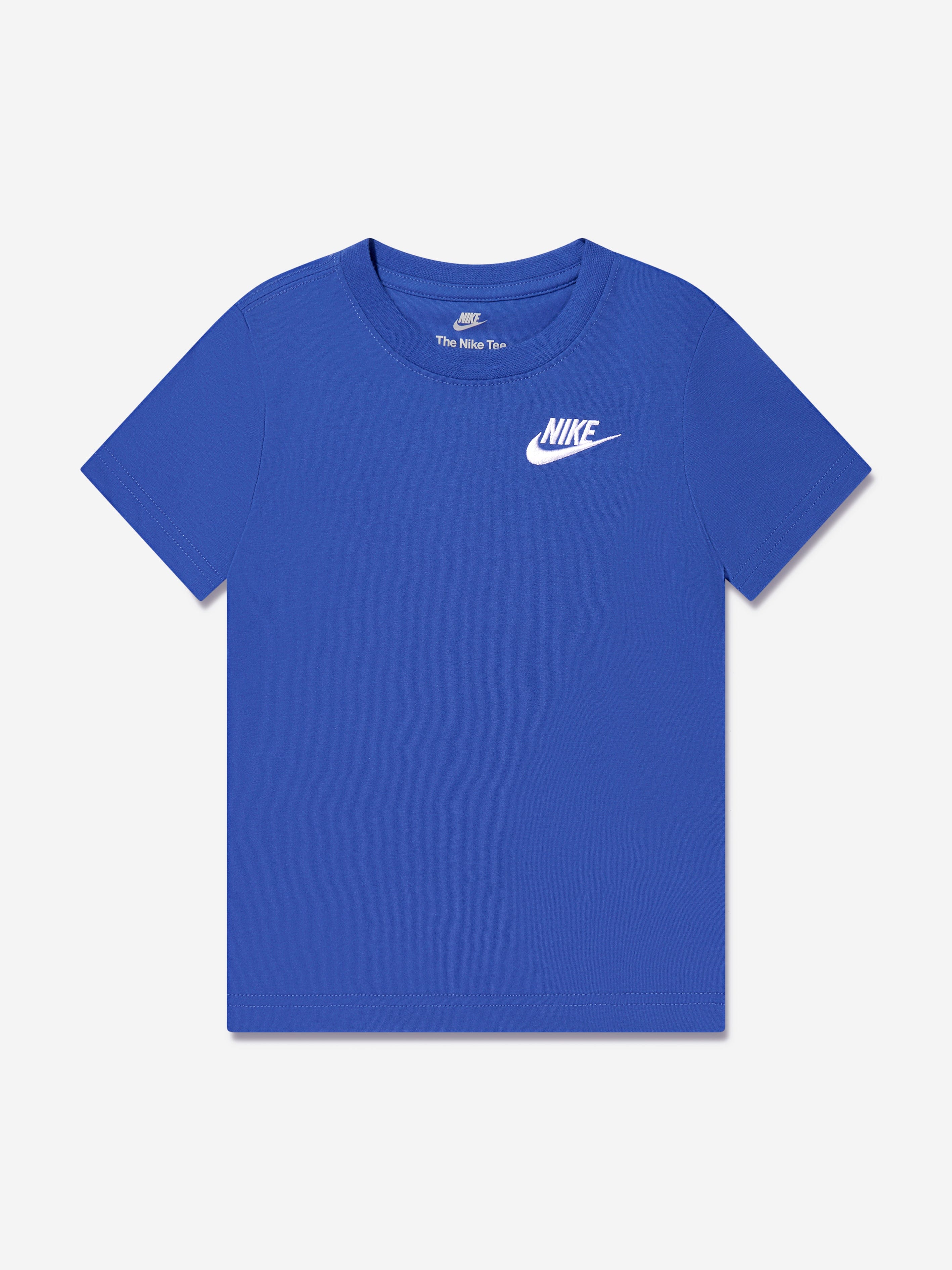 Nike Boys NSW Embroidery Futura T-Shirt in Blue