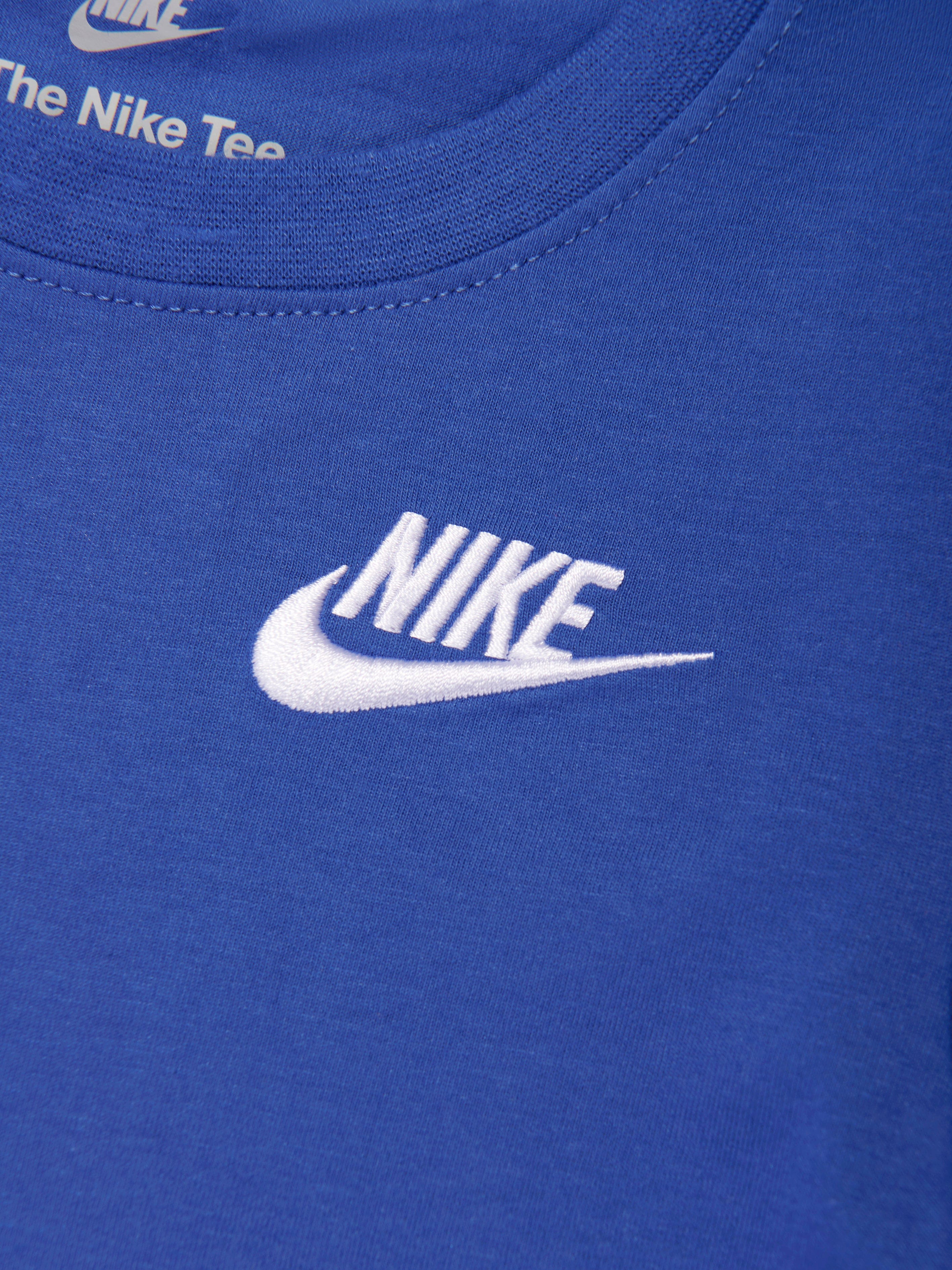 Nike Boys NSW Embroidery Futura T-Shirt in Blue