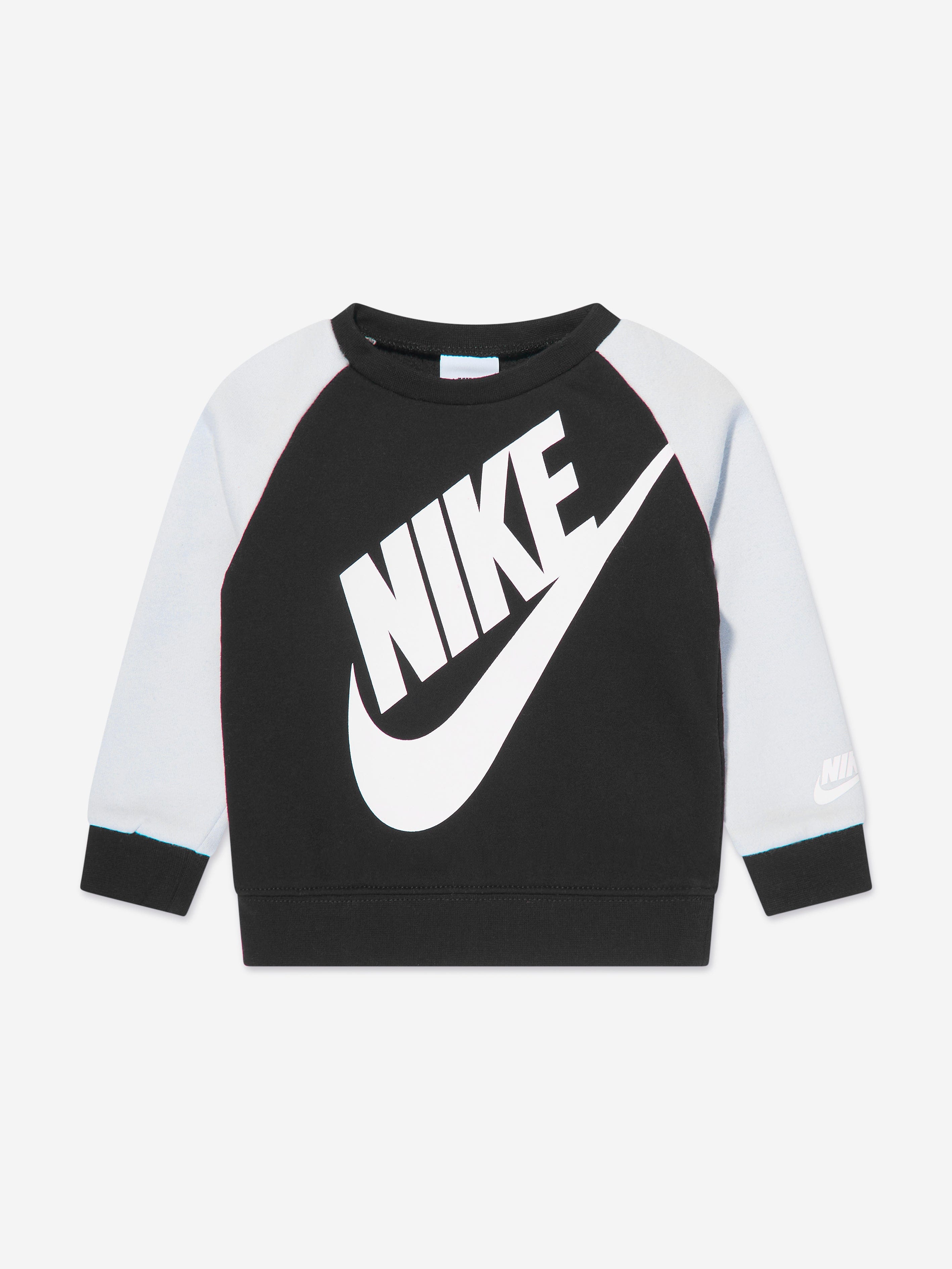 Nike Boys Oversized Futura Crew Tracksuit in Black