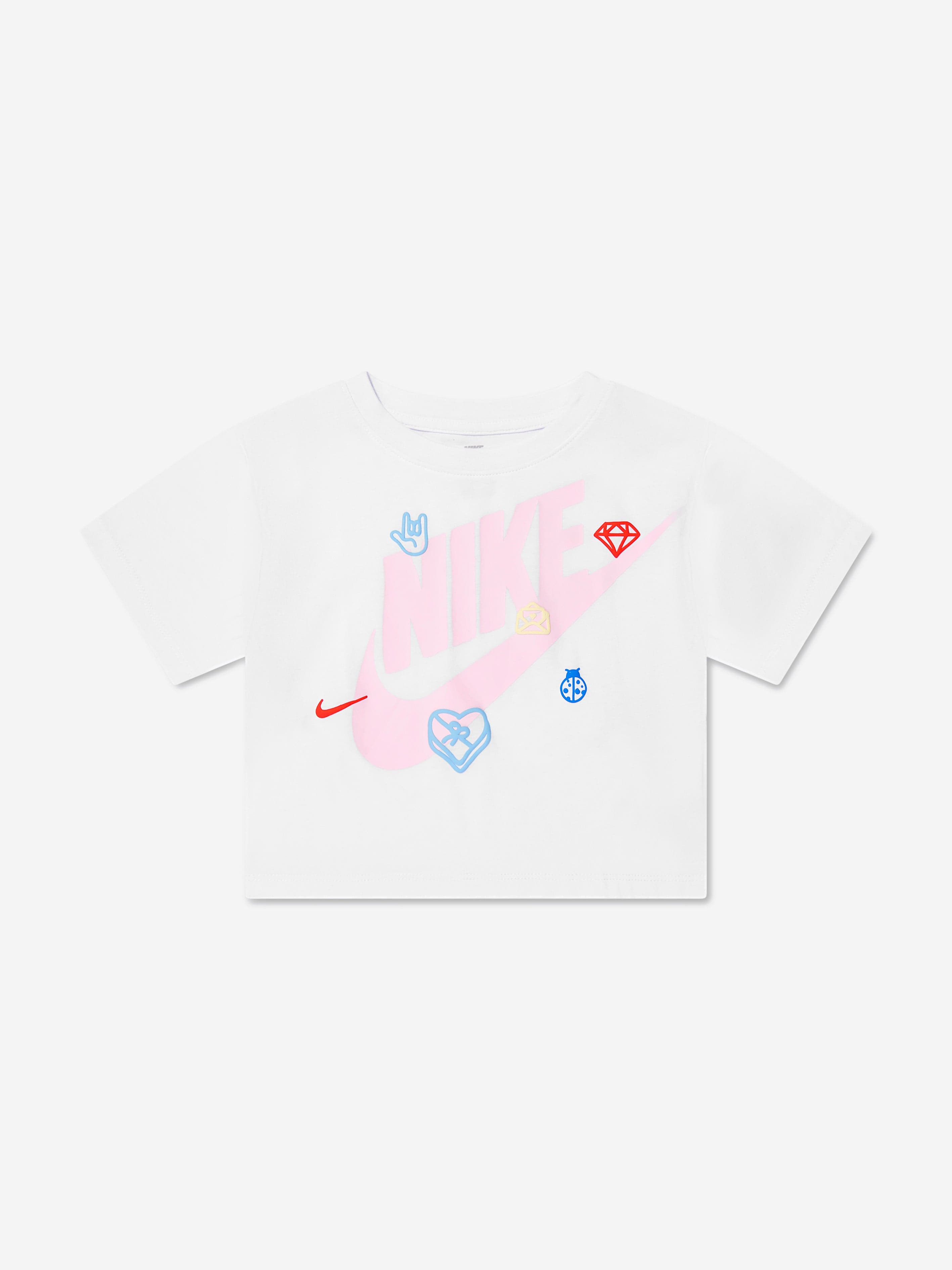 Nike Girls Love Icon Boxy T-Shirt in White