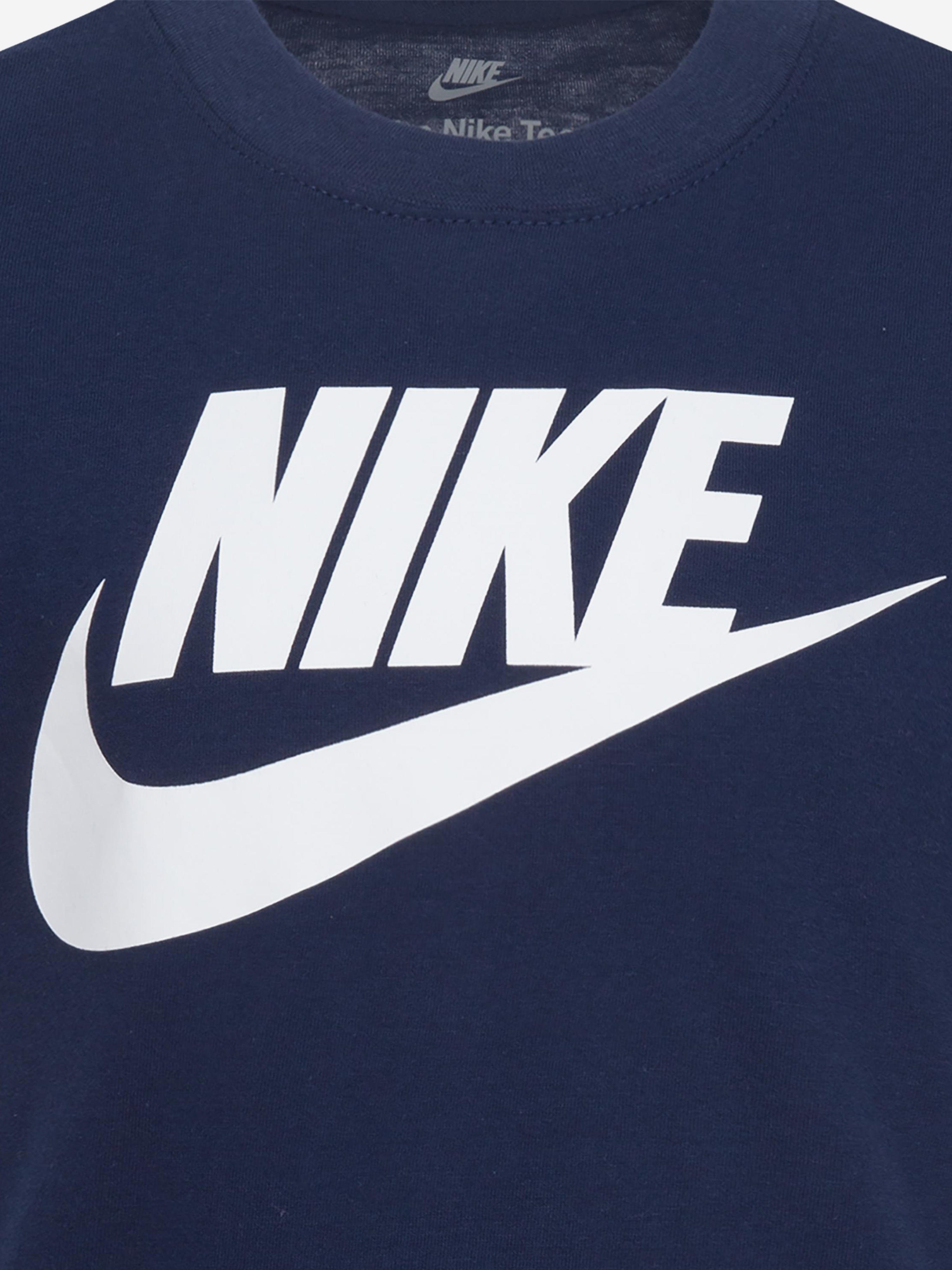 Nike Kids Futura Evergreen T-Shirt in Navy
