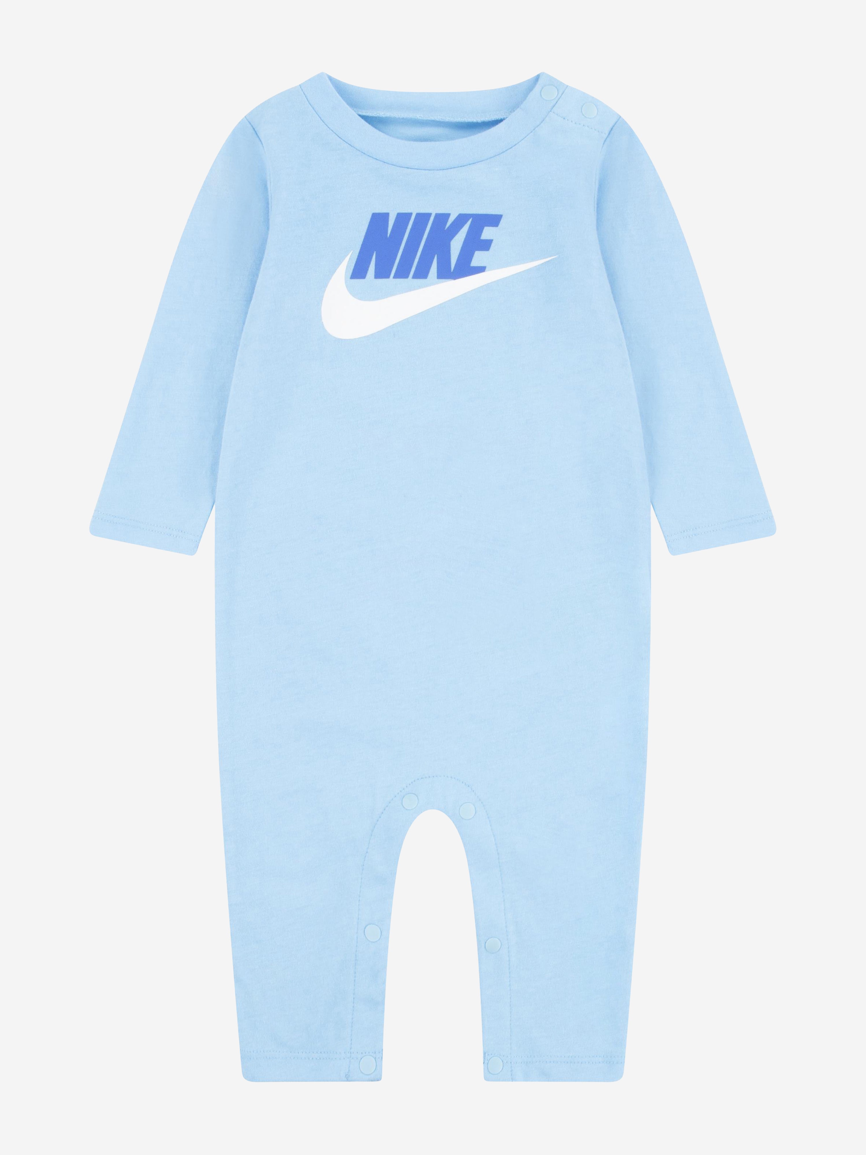 Nike Baby Boys Logo Romper in Blue