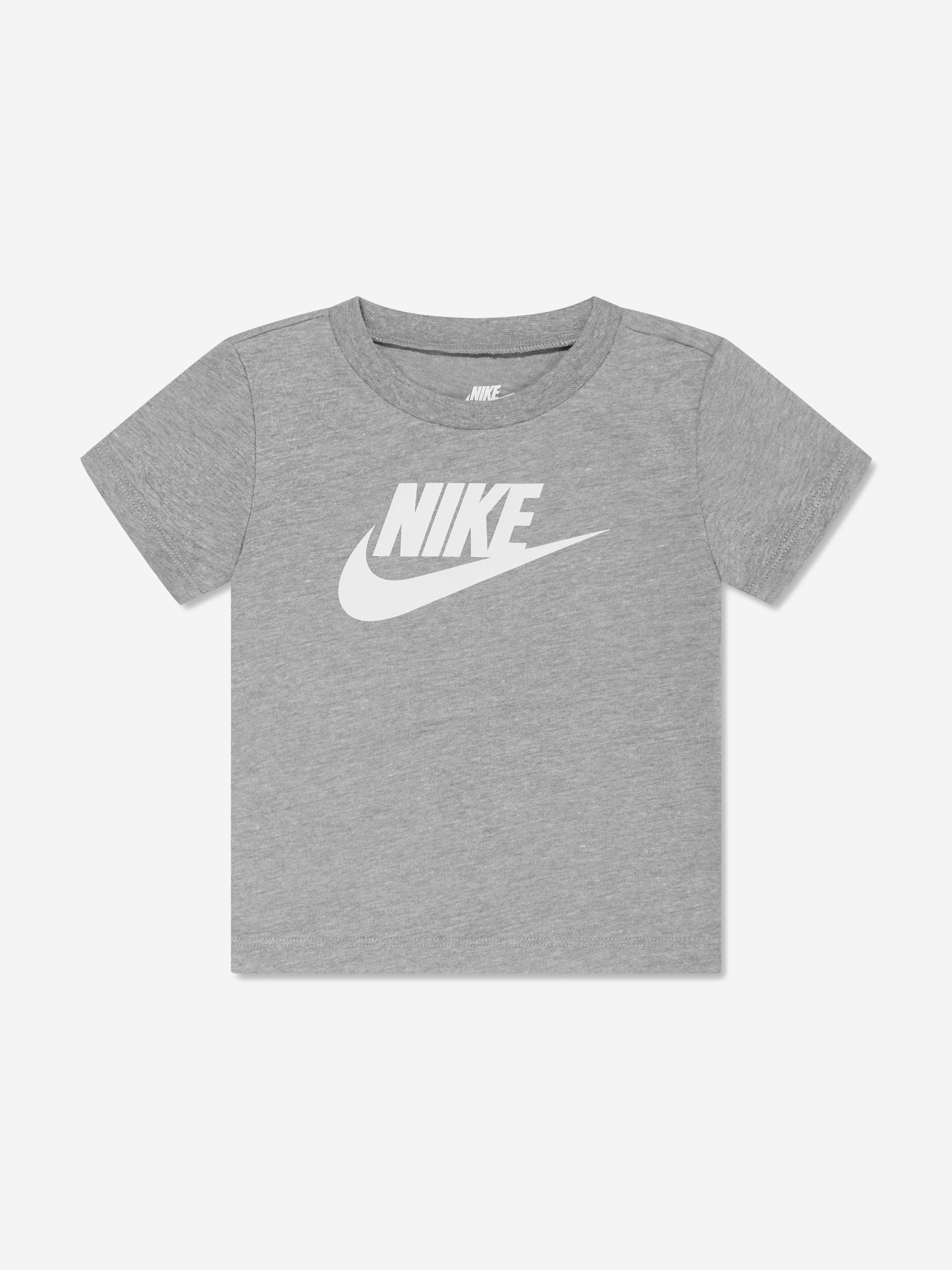 Nike Boys Club T-Shirt And Shorts Set in Grey