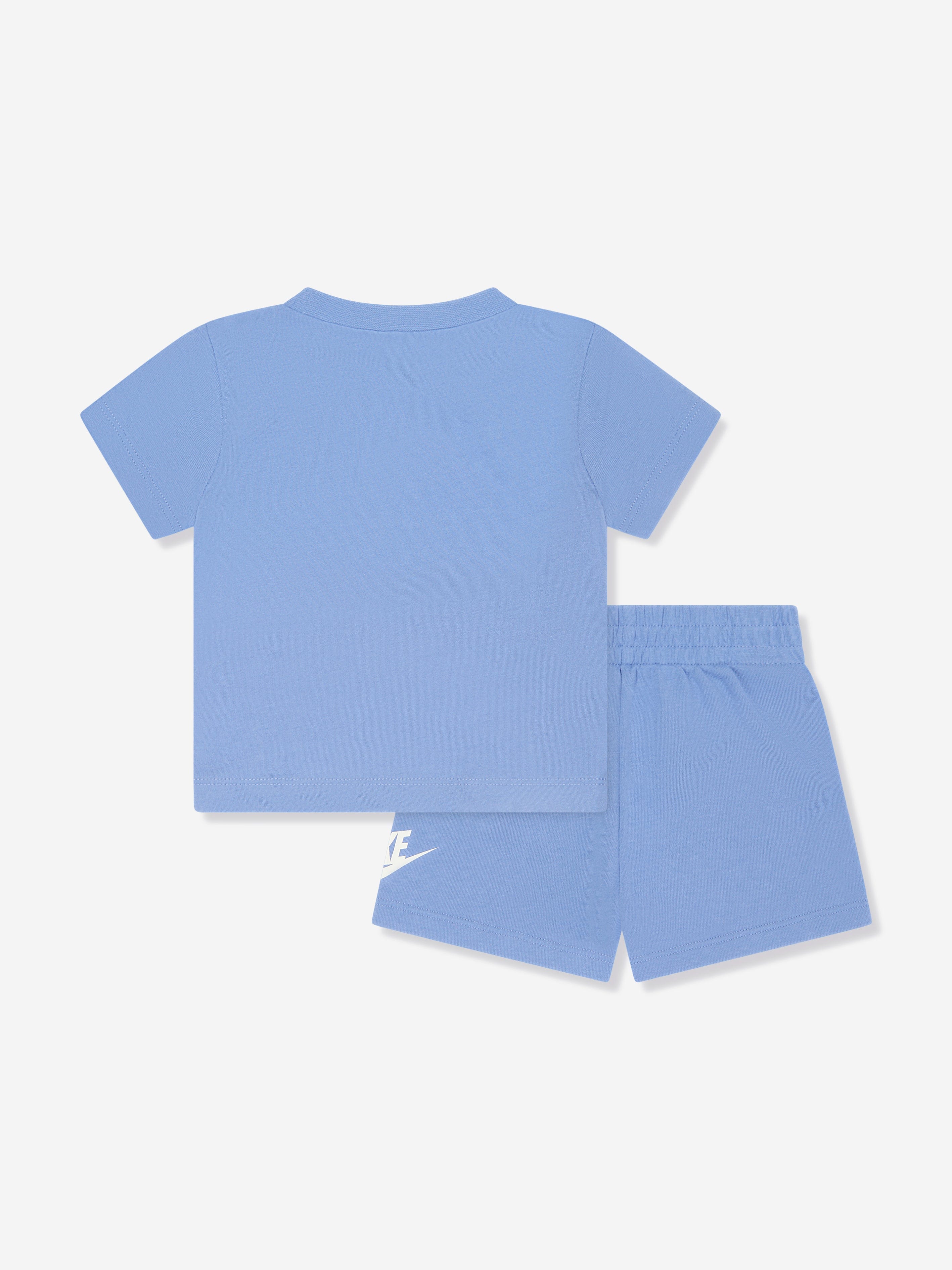 Nike Boys Club T-Shirt And Shorts Set in Blue