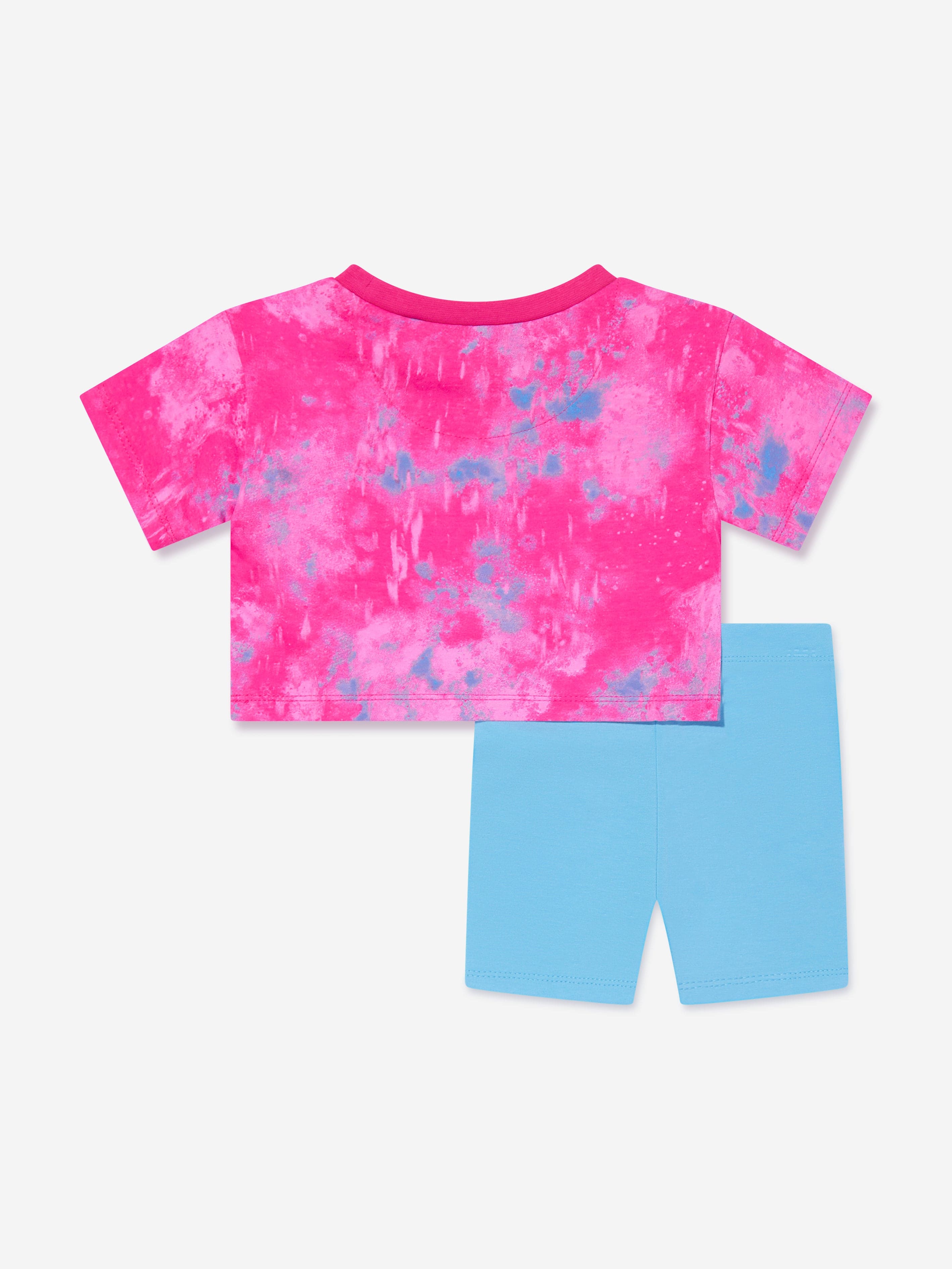 Nike Baby Girls Boxy T-Shirt And Bike Shorts Set in Blue