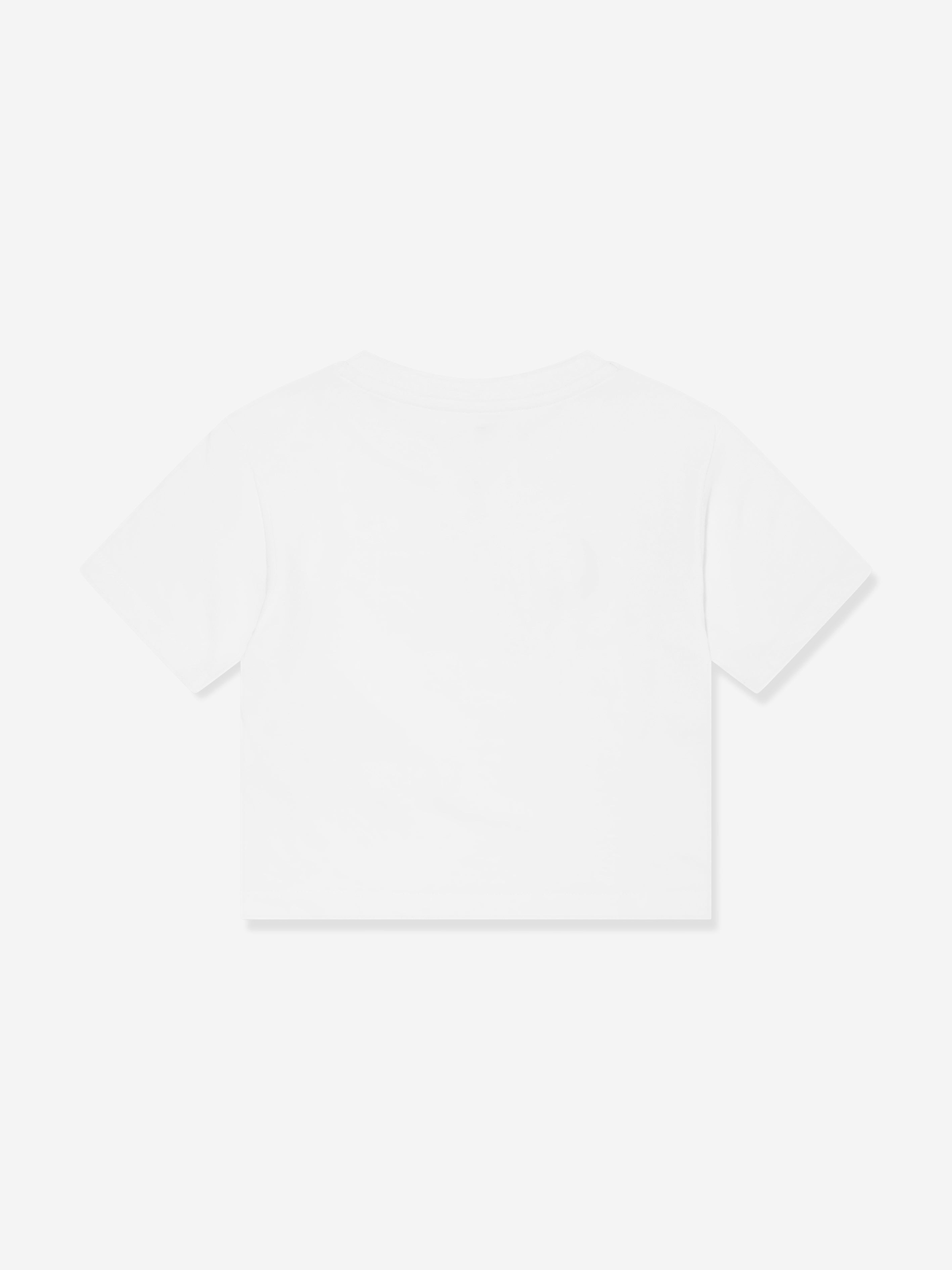 Nike Girls Swoosh Logo Boxy T-Shirt in White