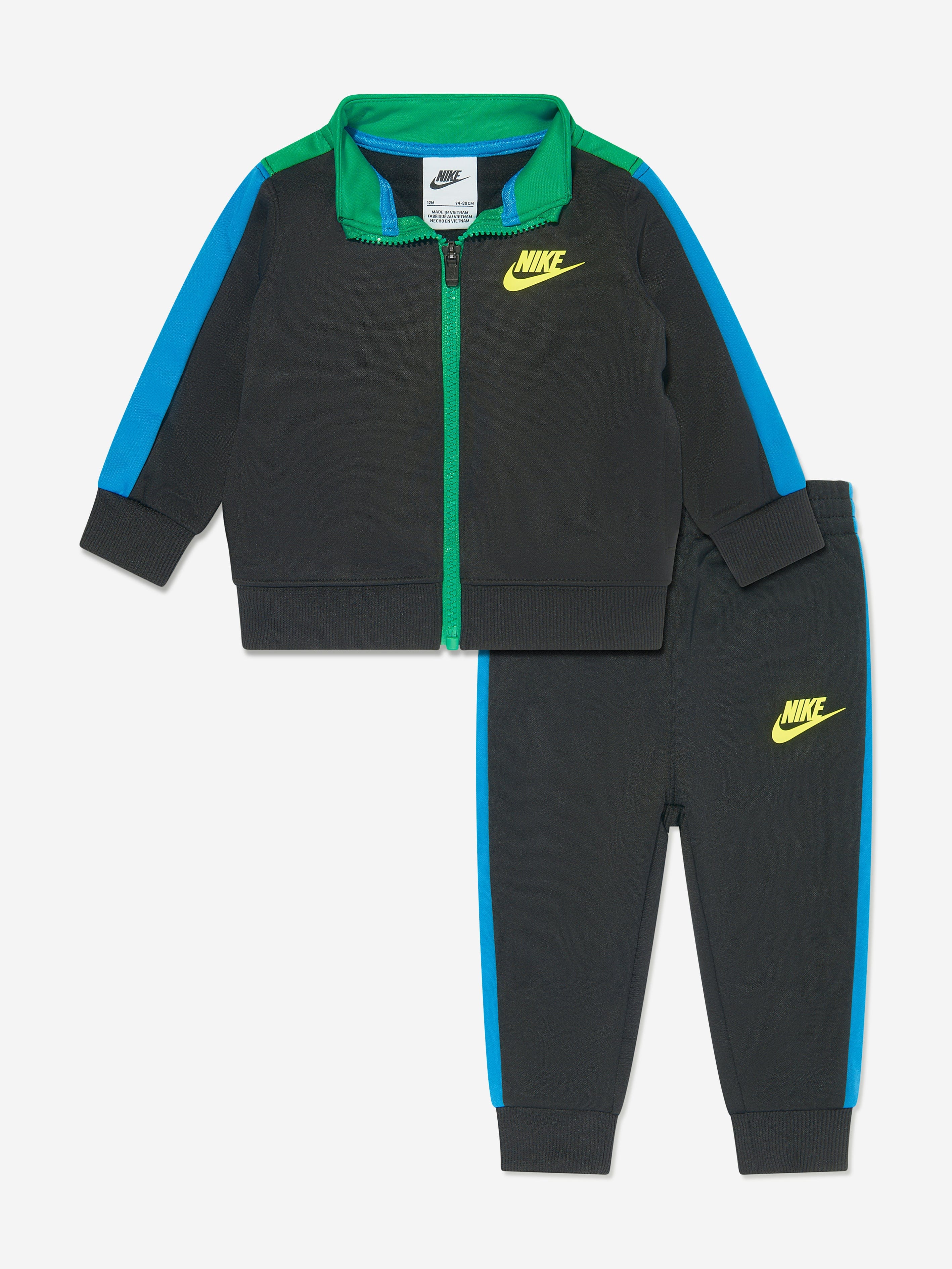 Nike Boys NSW Tricot Tacksuit in Black