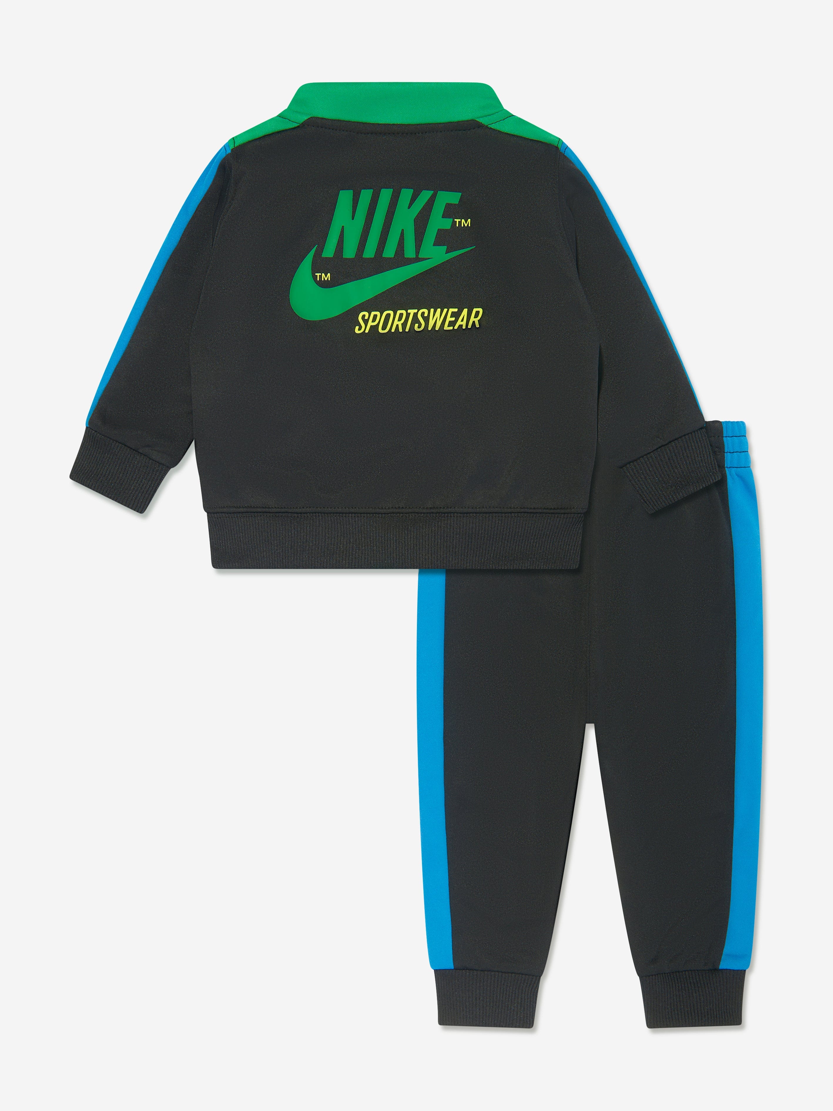 Nike Boys NSW Tricot Tacksuit in Black