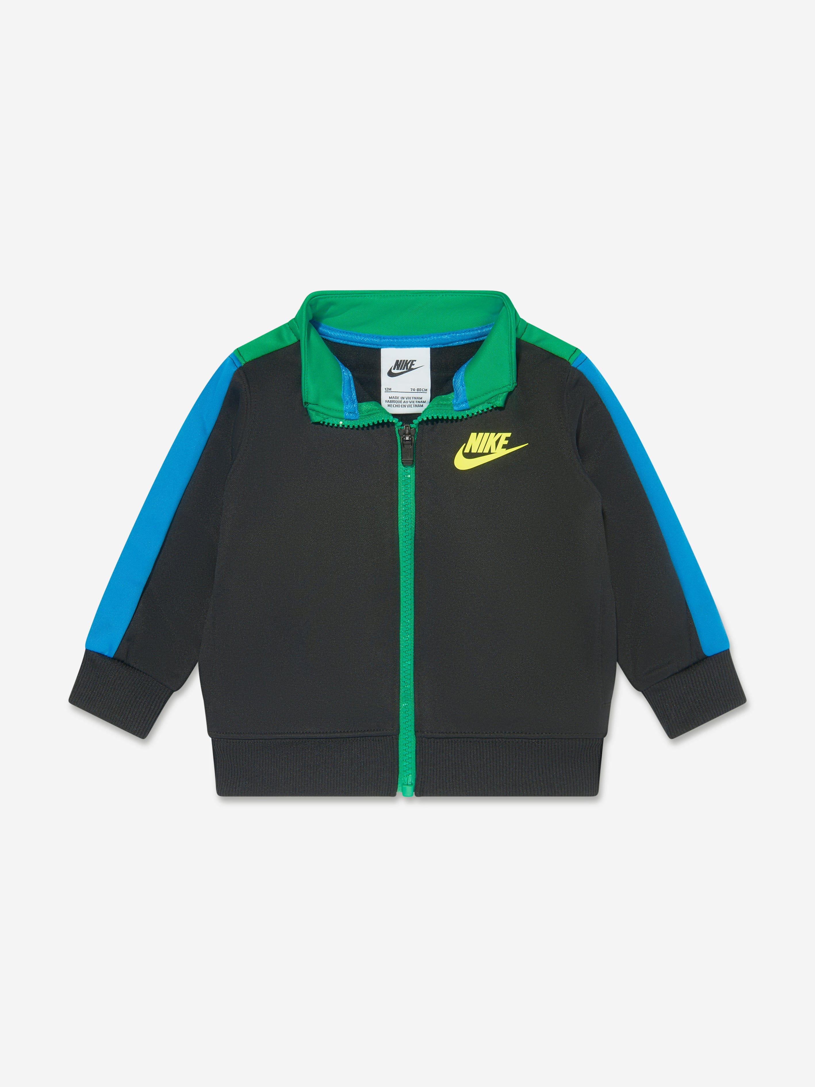 Nike Boys NSW Tricot Tacksuit in Black