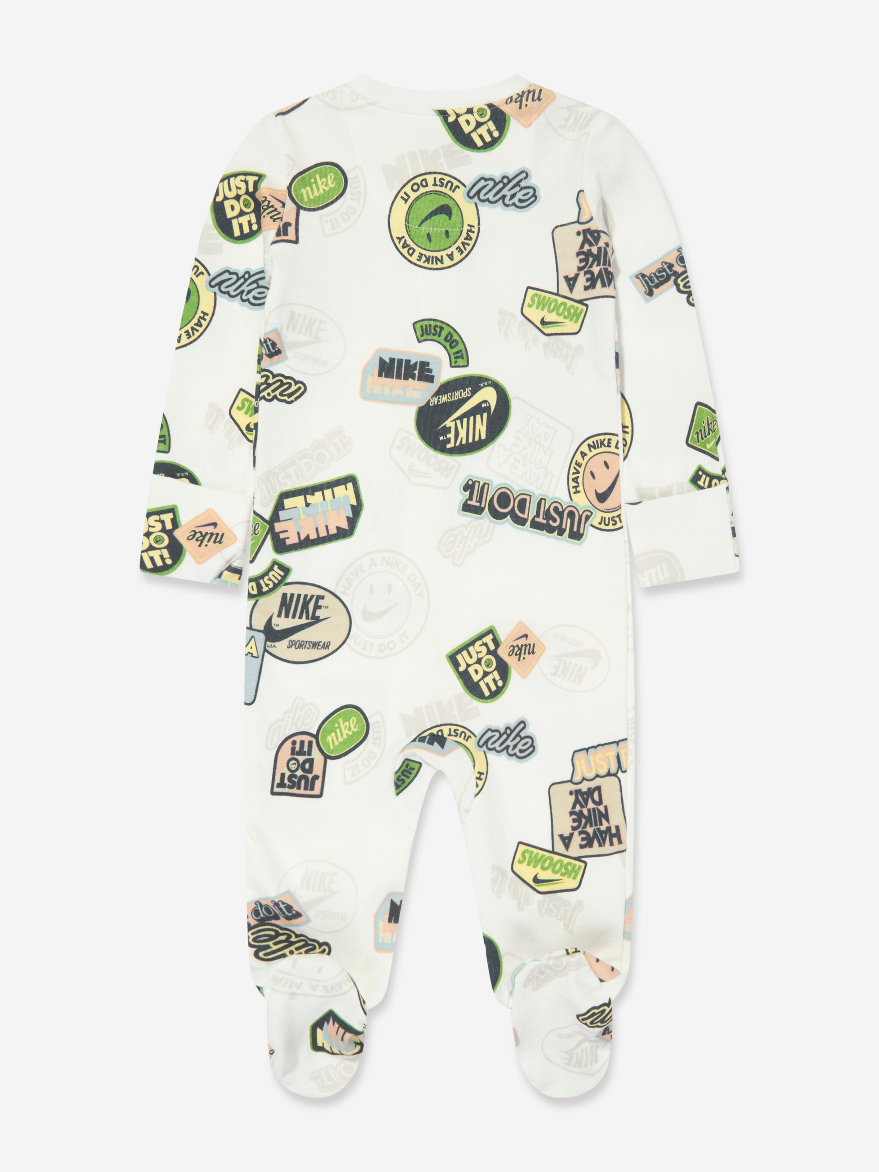 Nike Baby Boys AOP Babygrow in Ivory