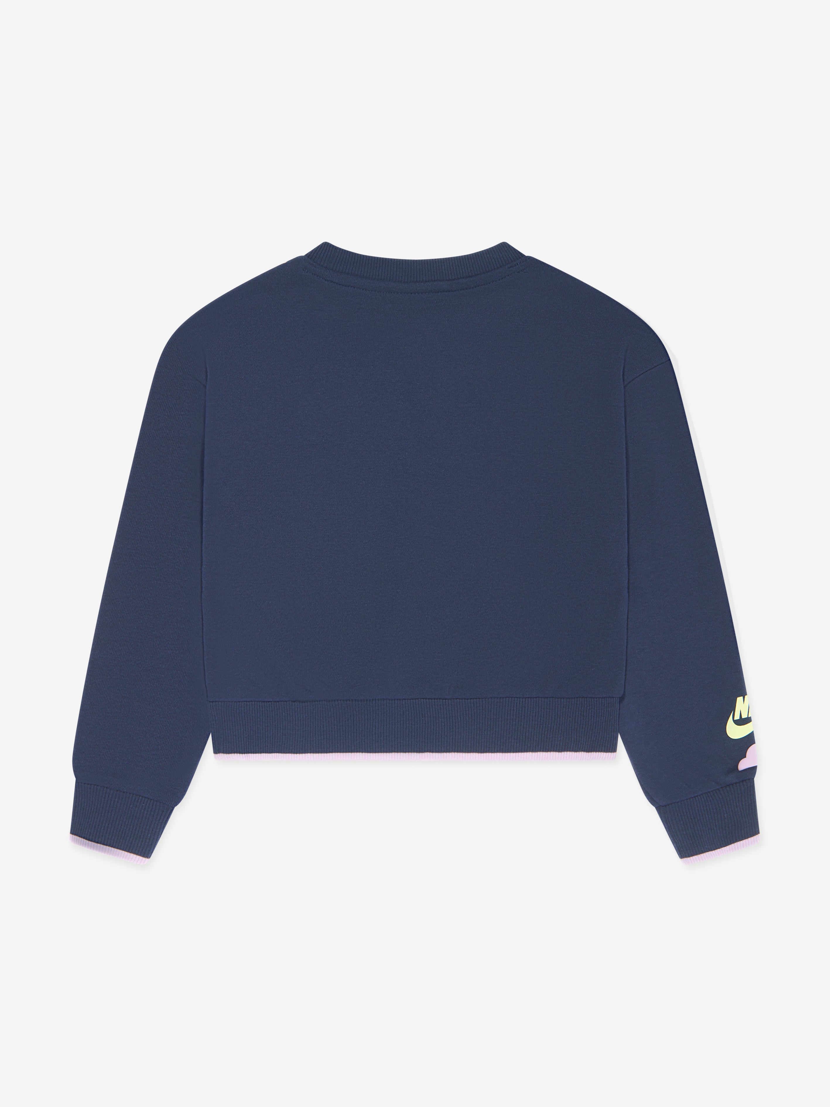 Nike Girls Sweet Swoosh Sweatshirt in Navy