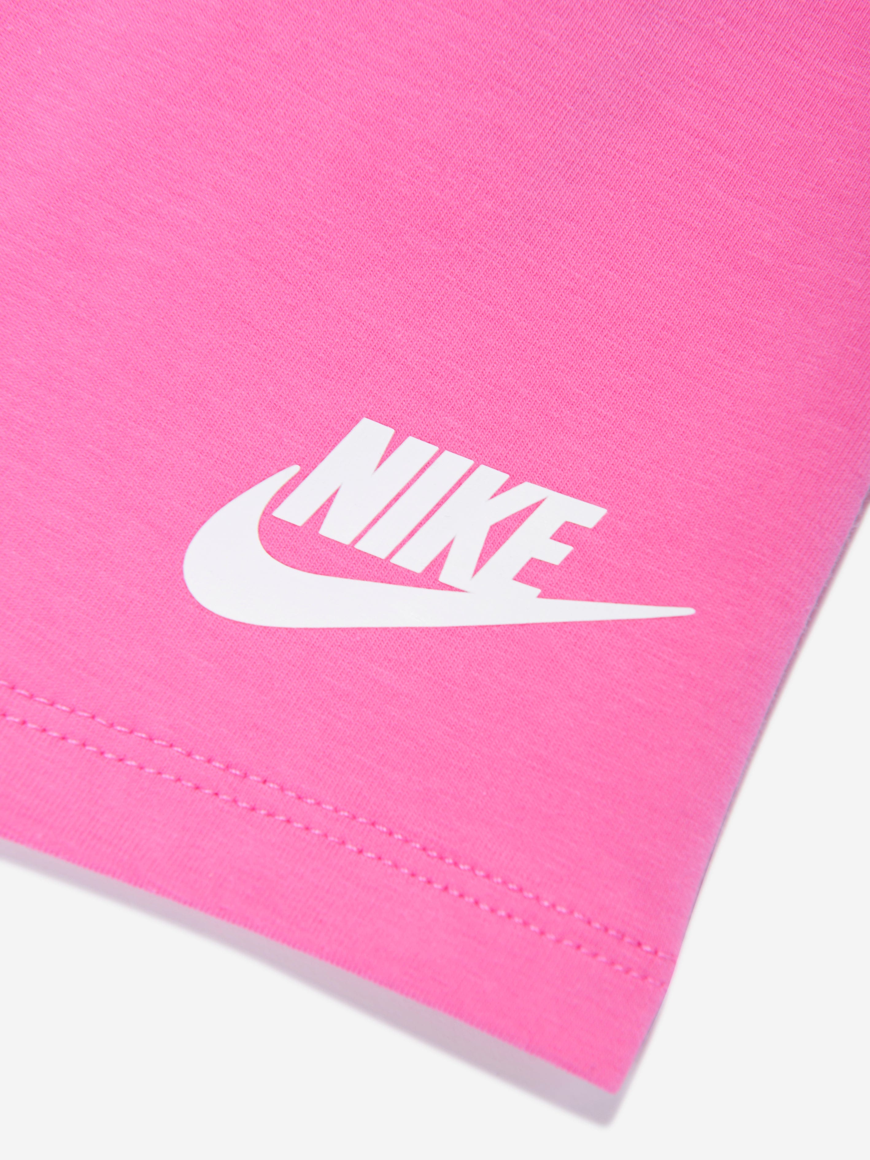 Nike Girls Jersey Shorts in Pink