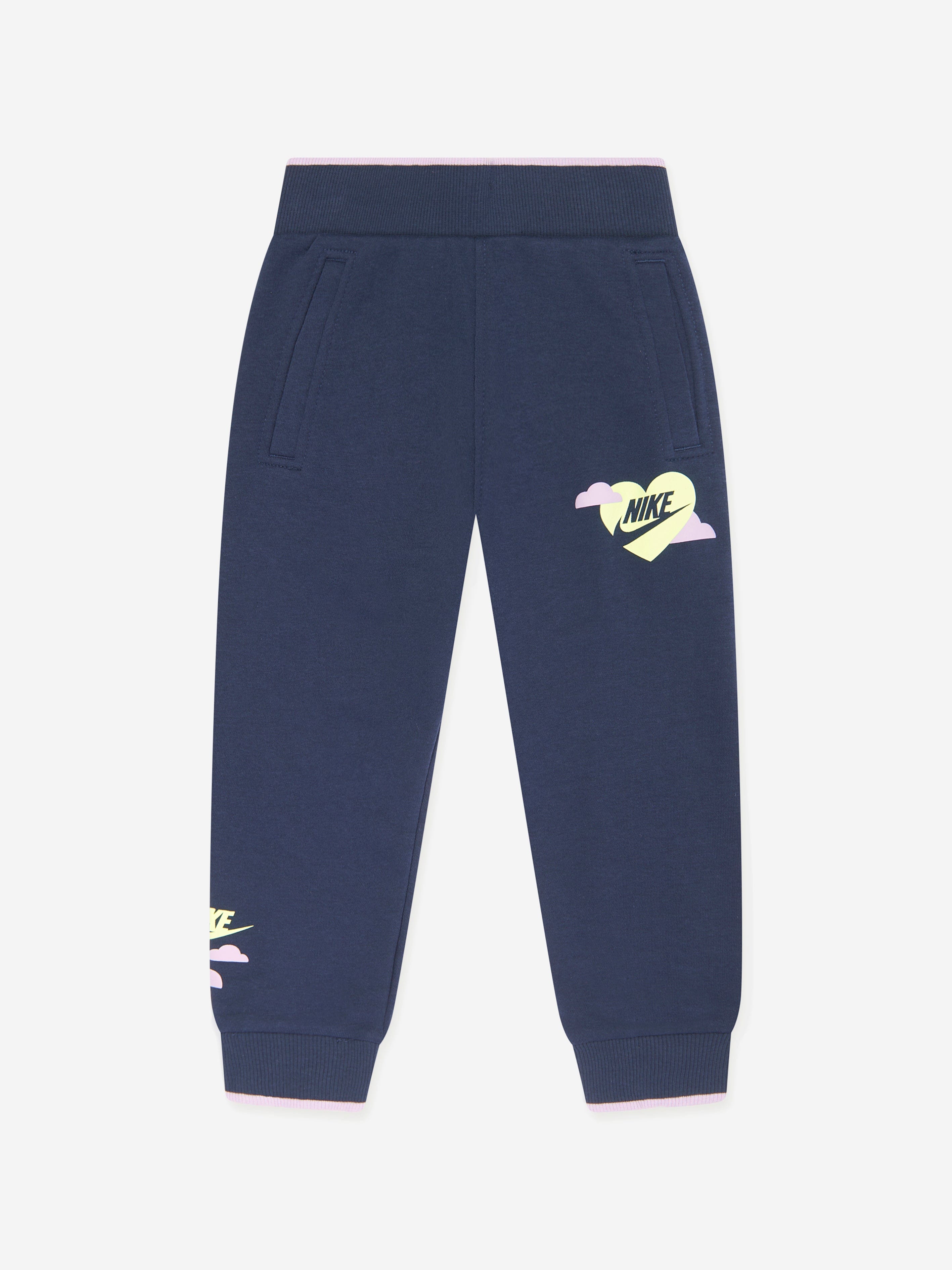 Nike Girls Sweet Swoosh Joggers in Navy