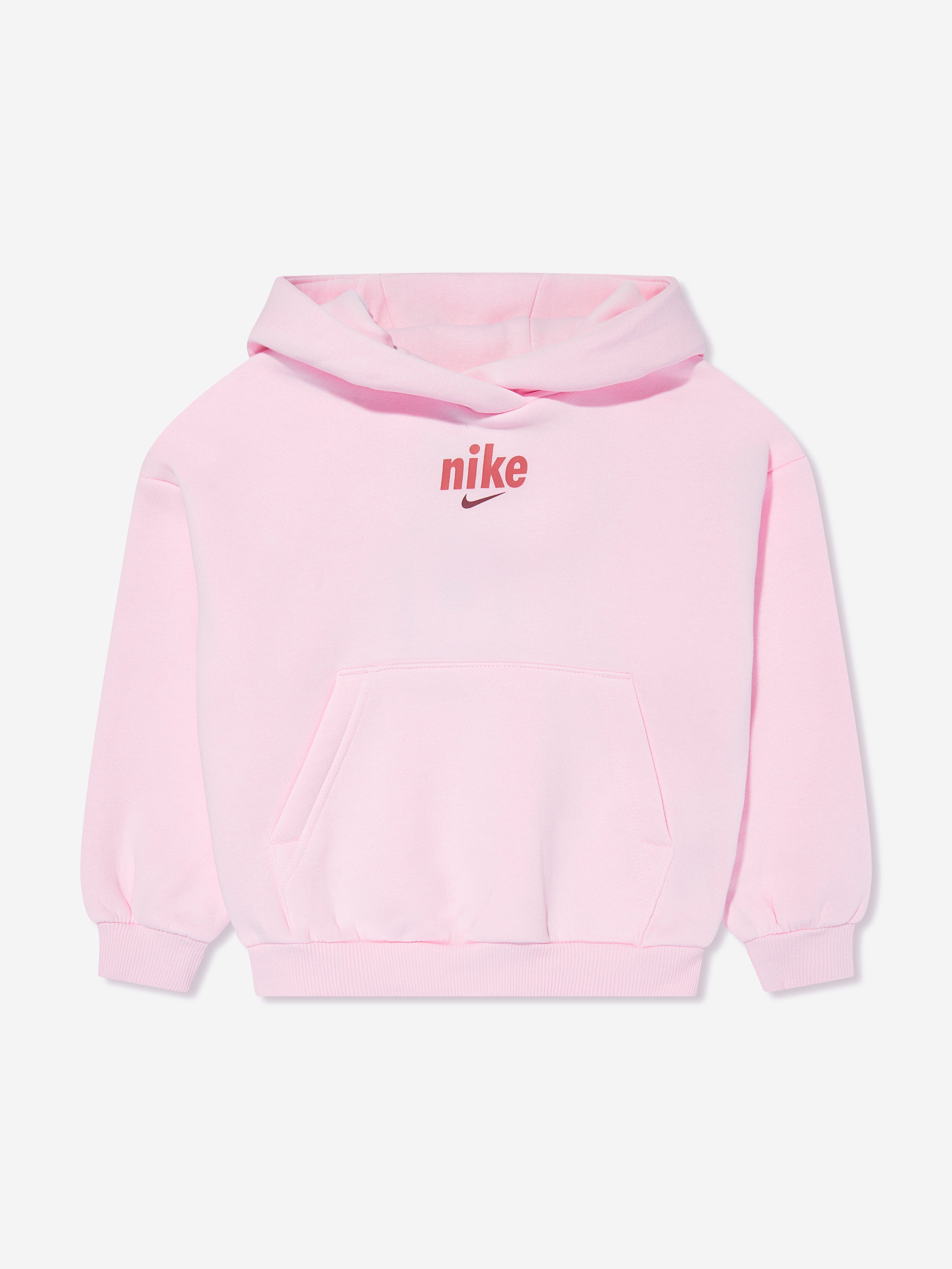 Nike Girls Logo Tracksuit in Pink