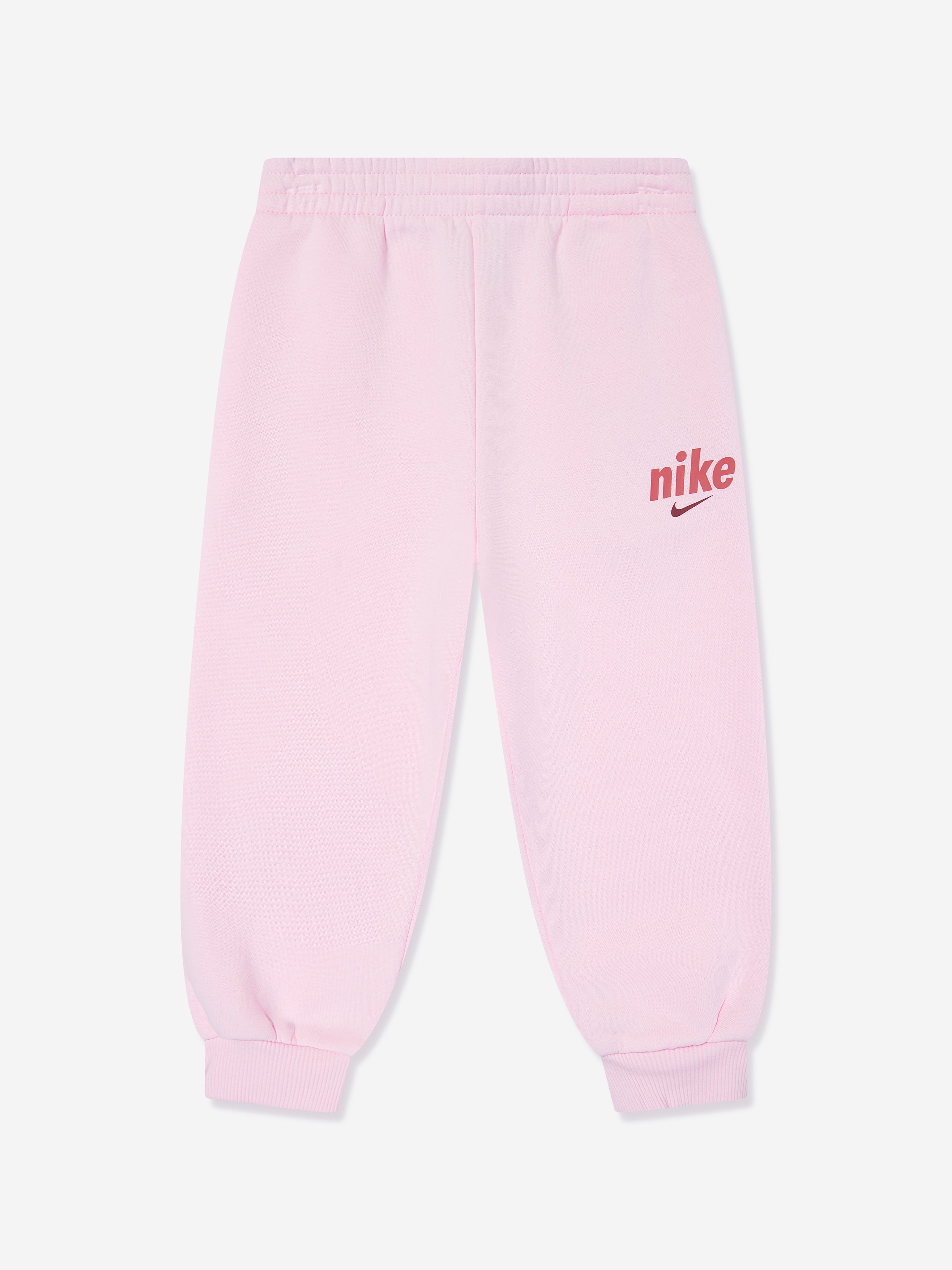 Nike Girls Logo Tracksuit in Pink