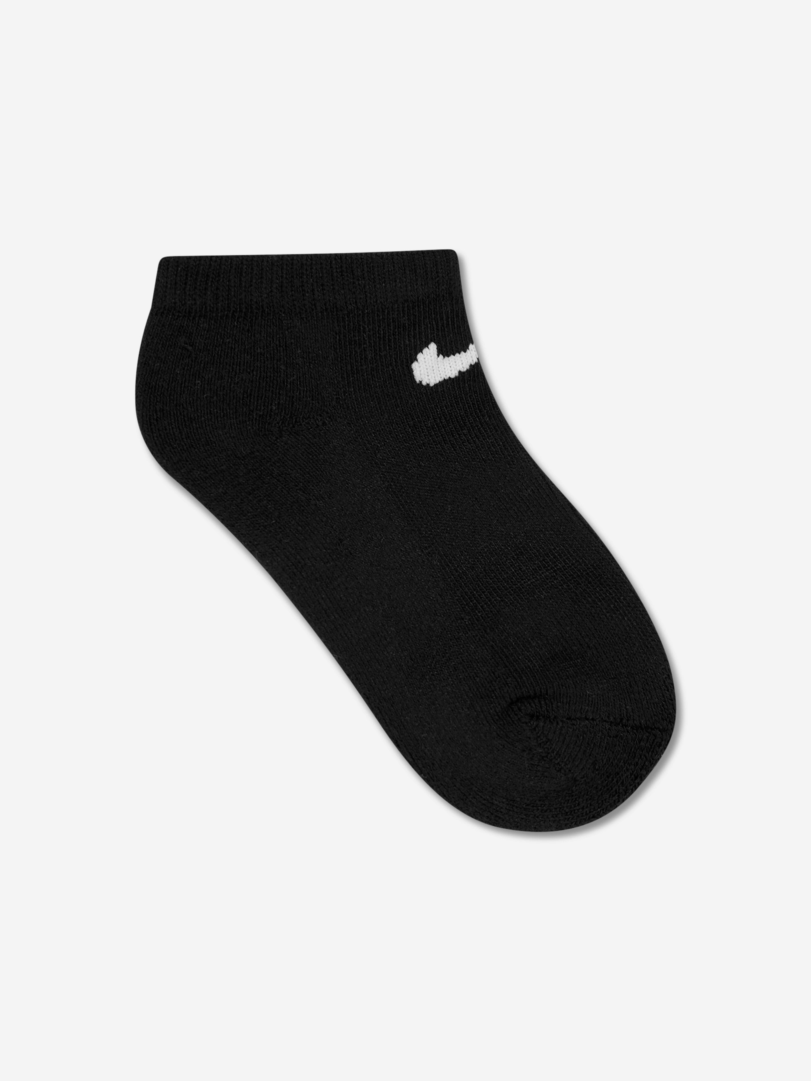 Nike Kids 3 Pack Basic No Show Socks Set in Black