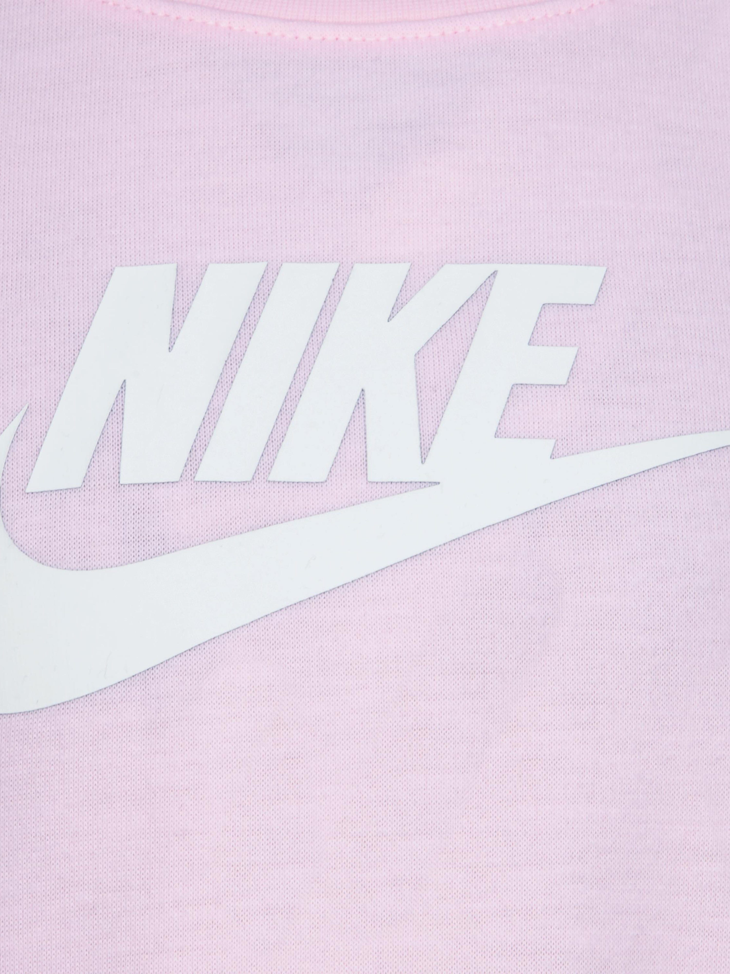 Nike Girls Futura T-Shirt Dress in Pink