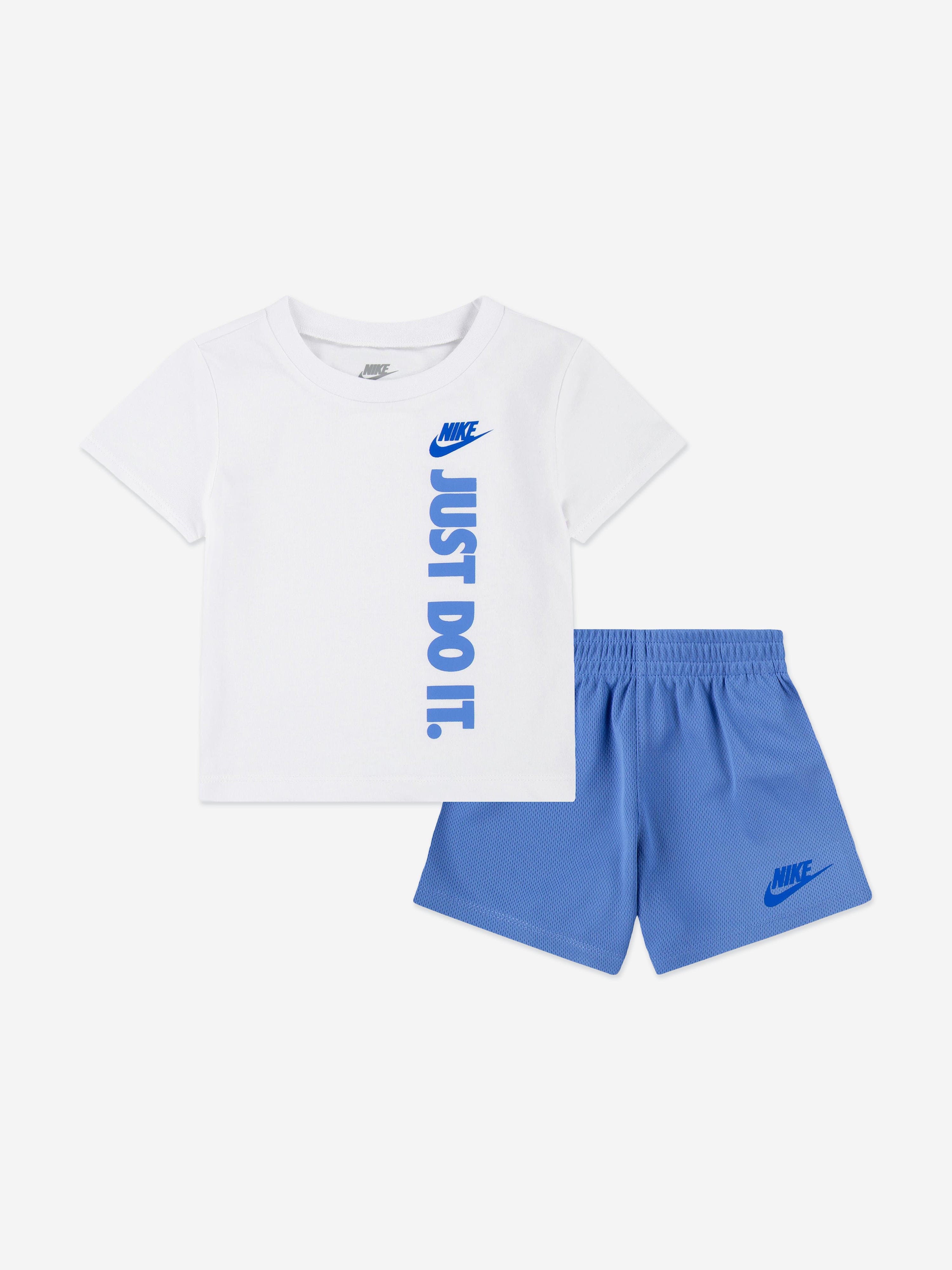 Nike Boys NSW GFX Short Set in White