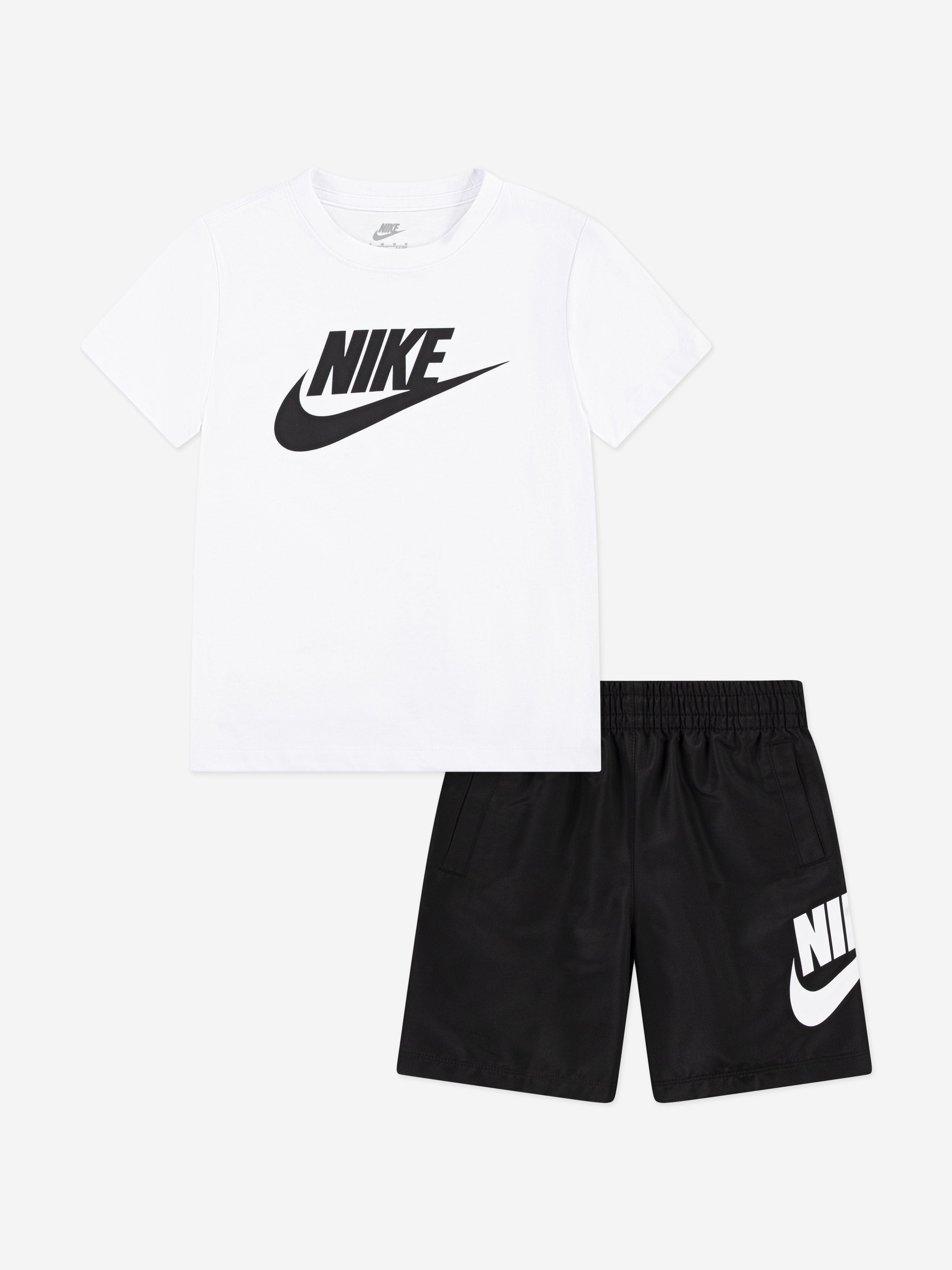 Nike Kids Woven Short Set in White