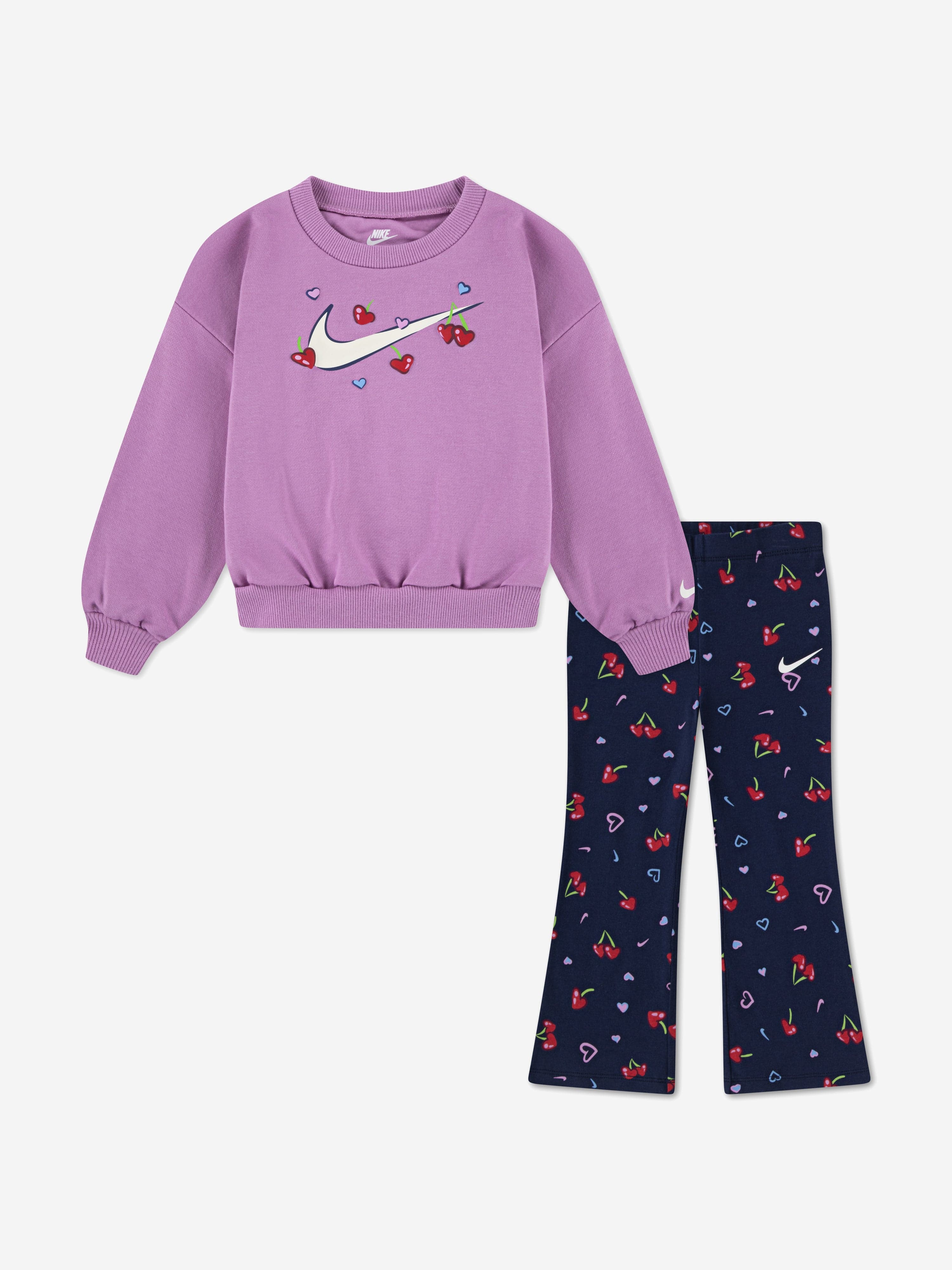 Nike Girls Sweatshirt and Legging Set in Navy