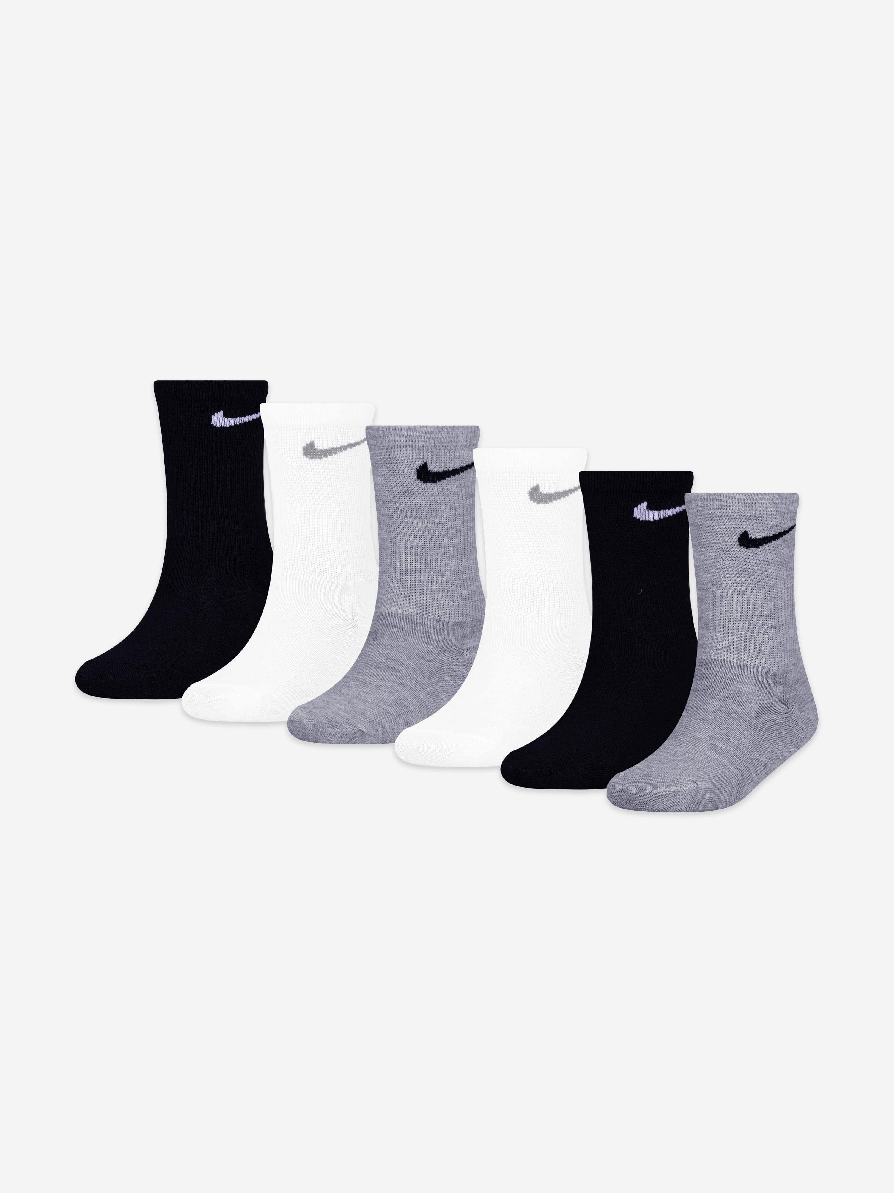Nike Kids Colourful Crew Socks Set in Black