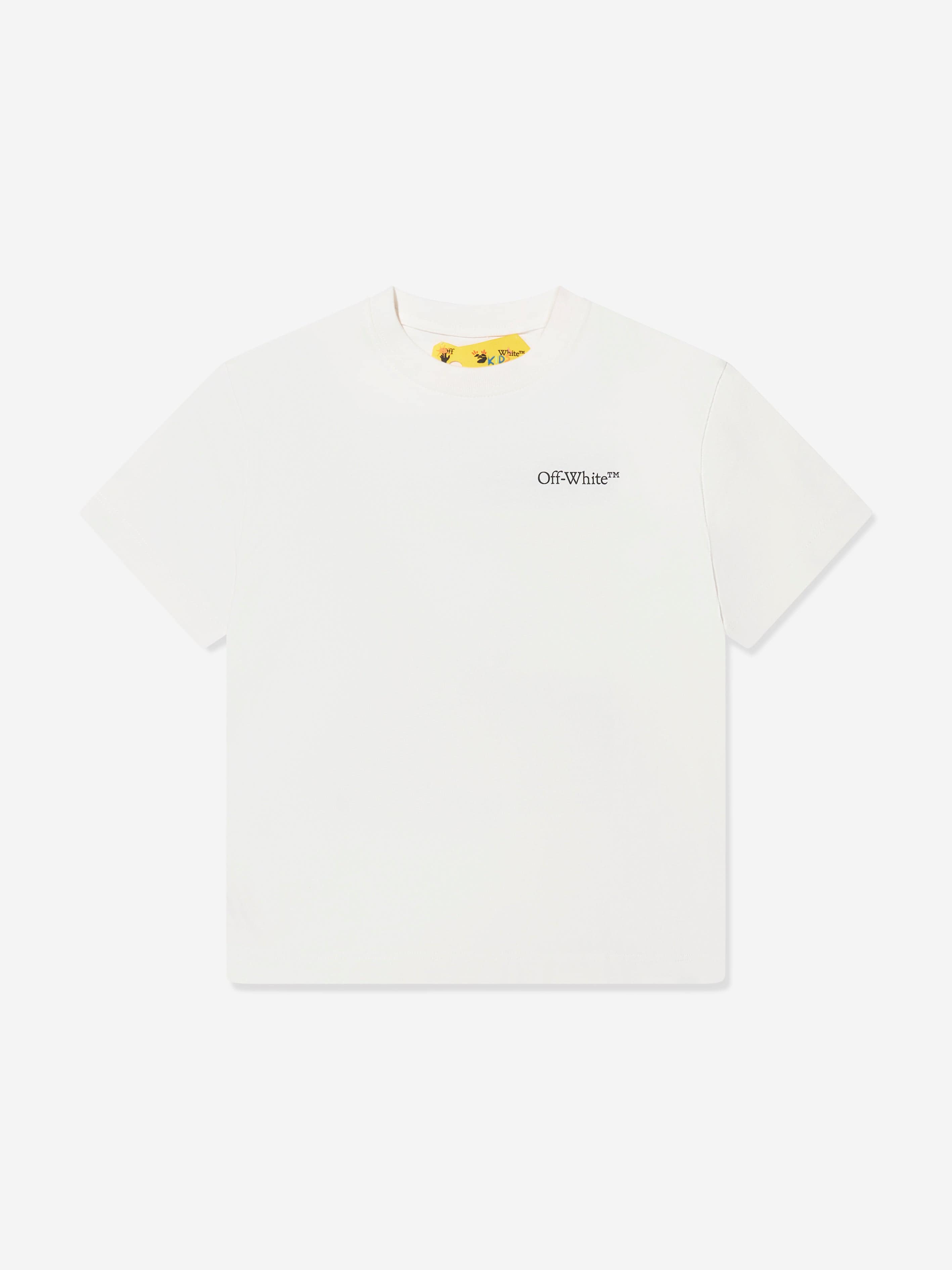 Off-White Boys Classic Arrow Tab T-Shirt in White