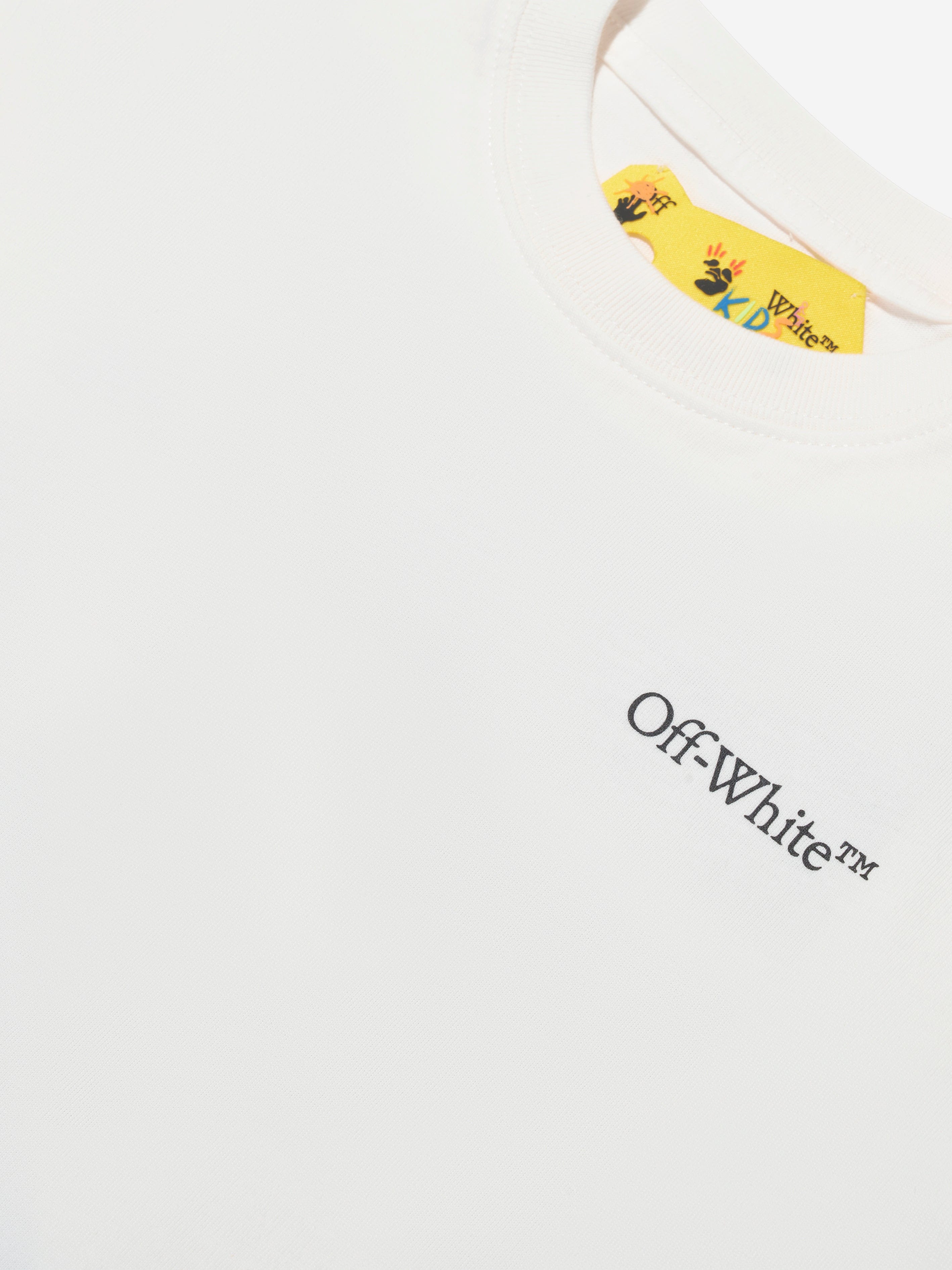 Off-White Boys Classic Arrow Tab T-Shirt in White