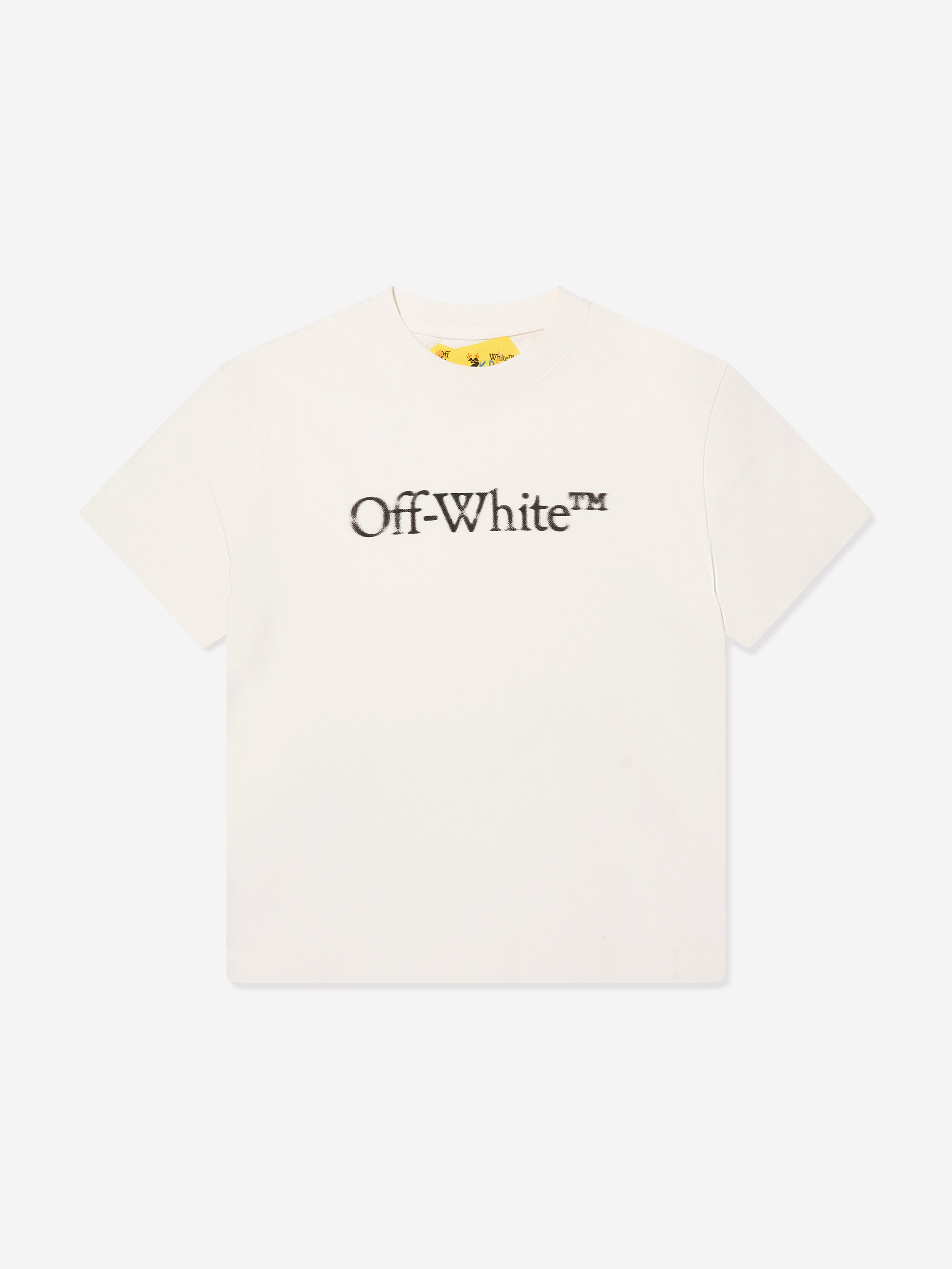 Off-White Boys Bookish Bit Logo T-Shirt in White