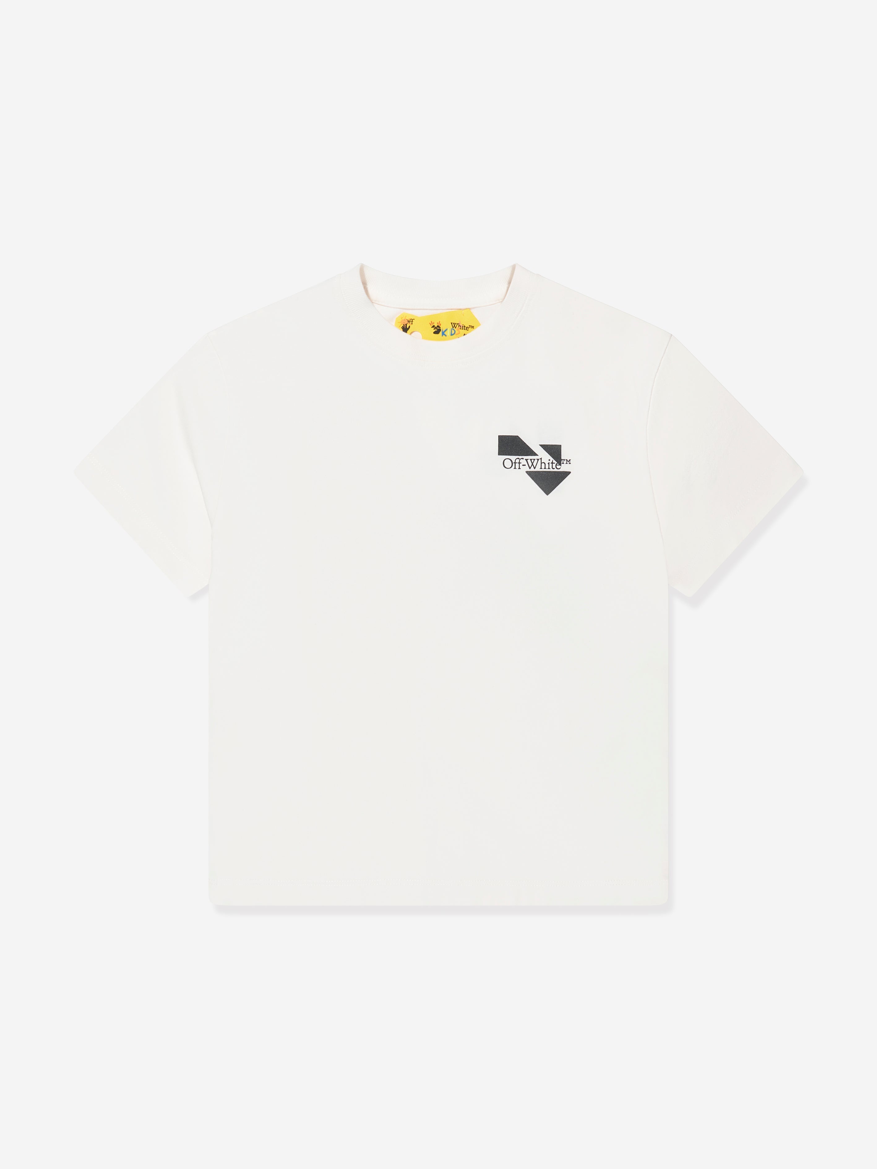 Off-White Boys Arrow Geometric T-Shirt in White