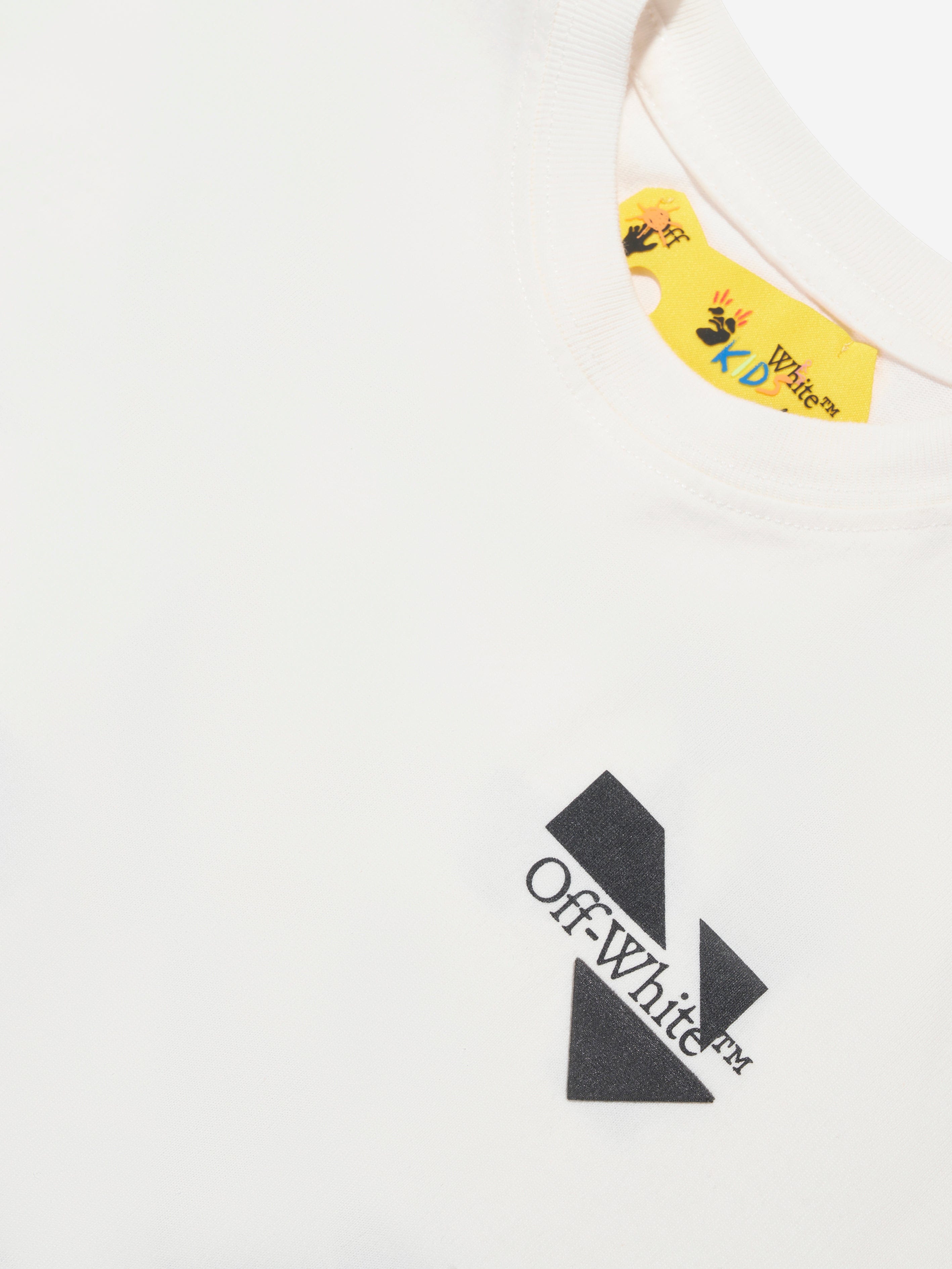 Off-White Boys Arrow Geometric T-Shirt in White