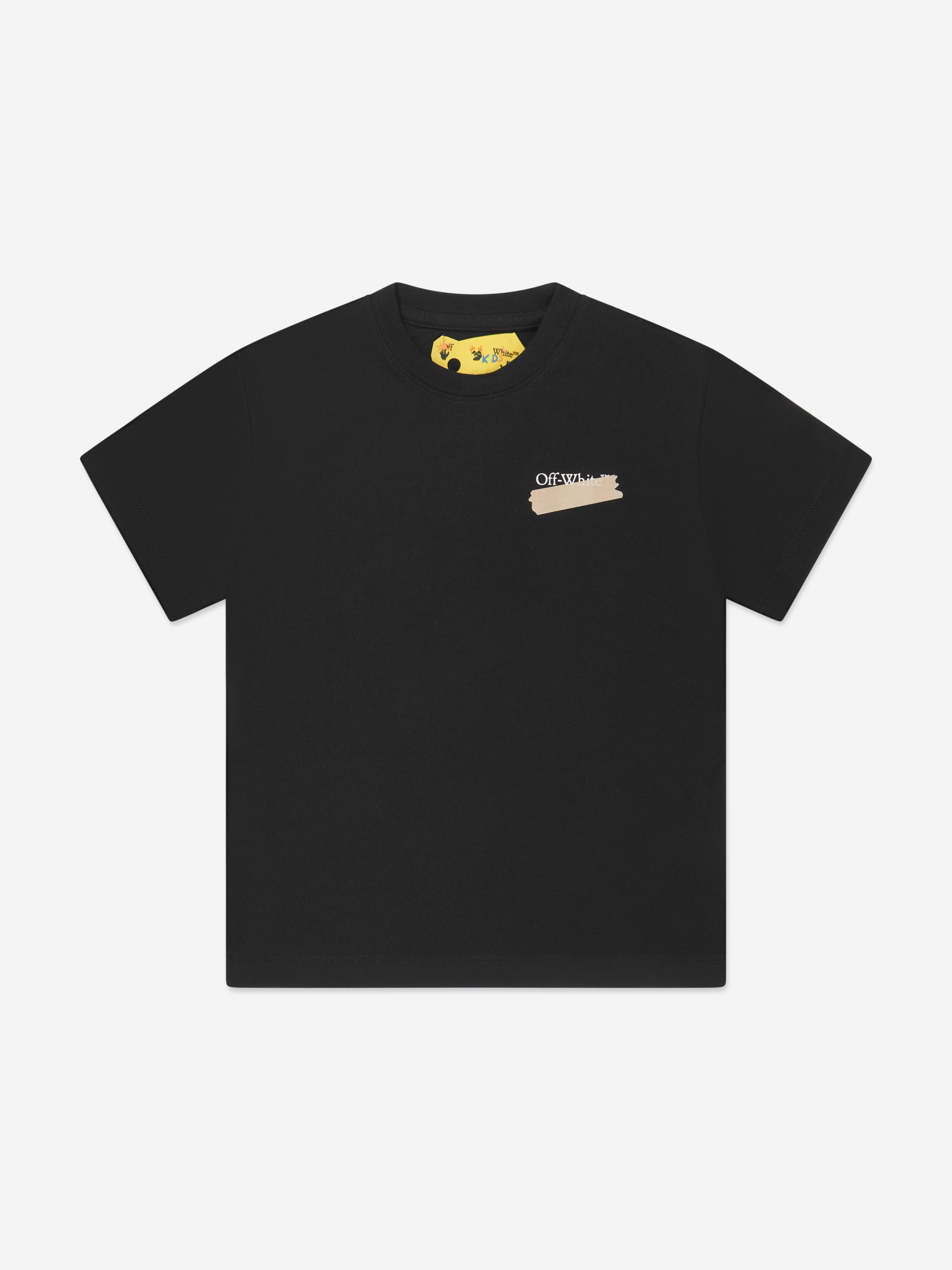 Off-White Boys Paper Tape Arrow T-Shirt in Black