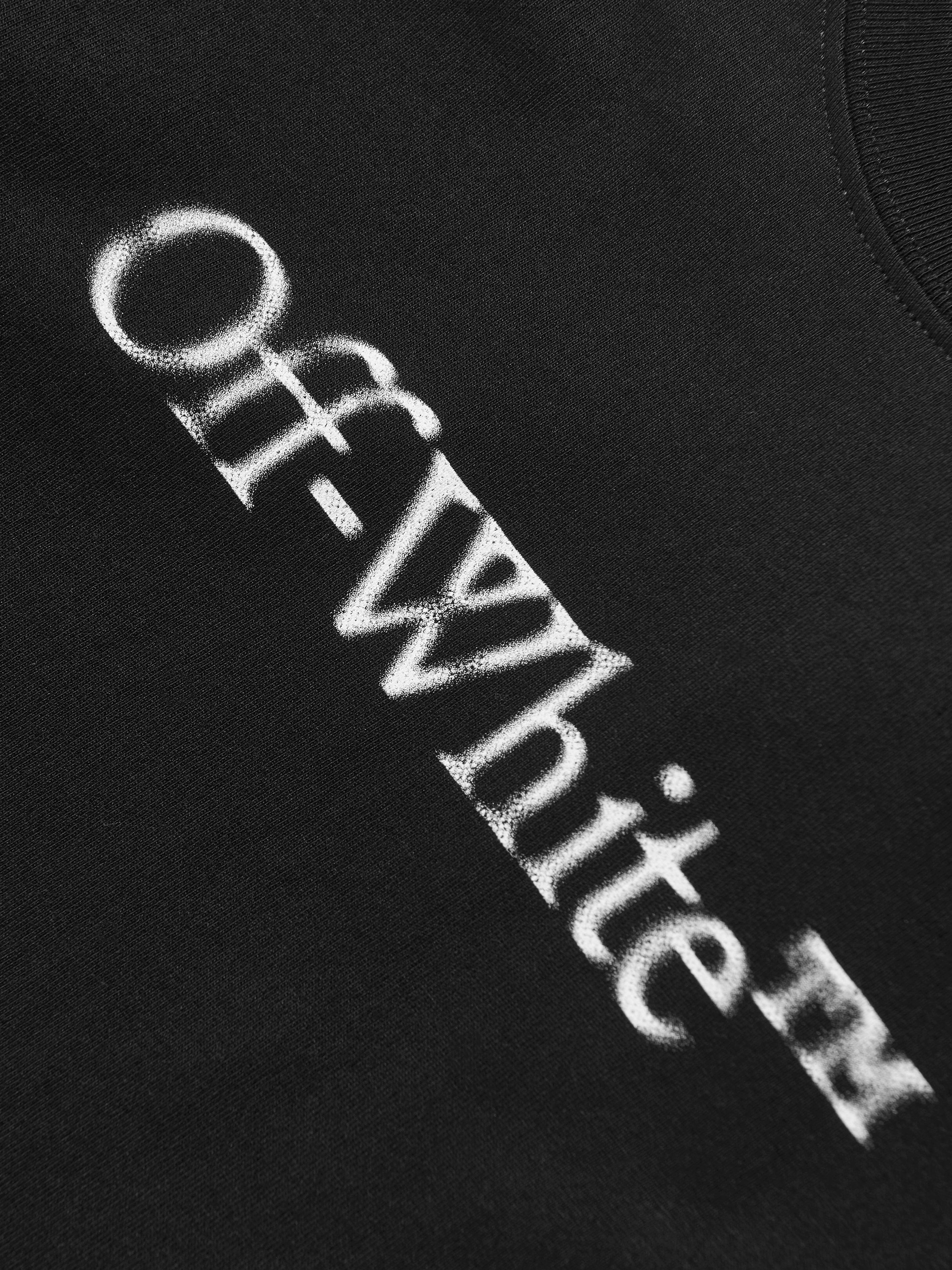 Off-White Boys Bookish Bit Logo Long Sleeve T-Shirt in Black