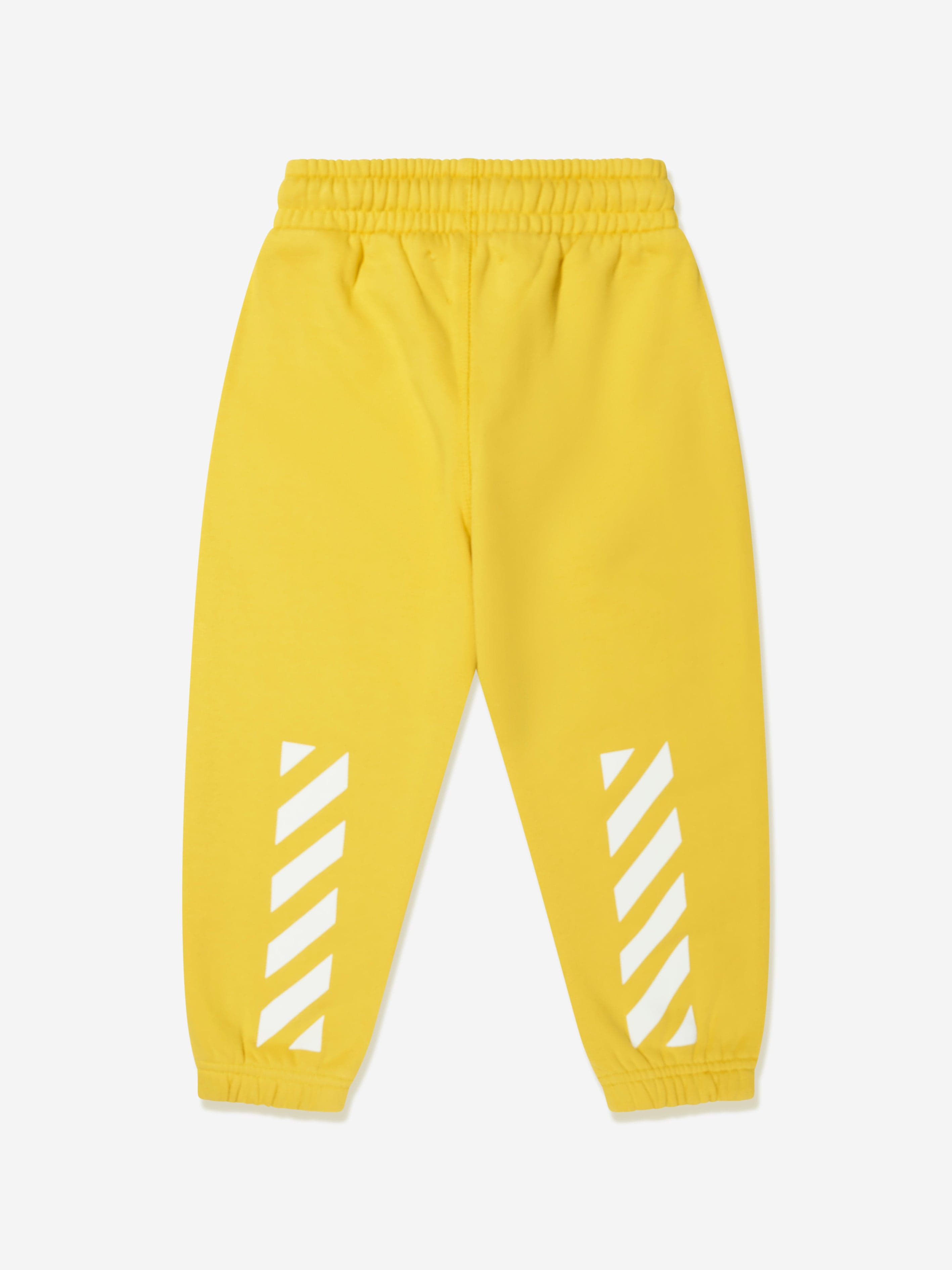 Off-White Boys Bookish Diag Joggers in Yellow