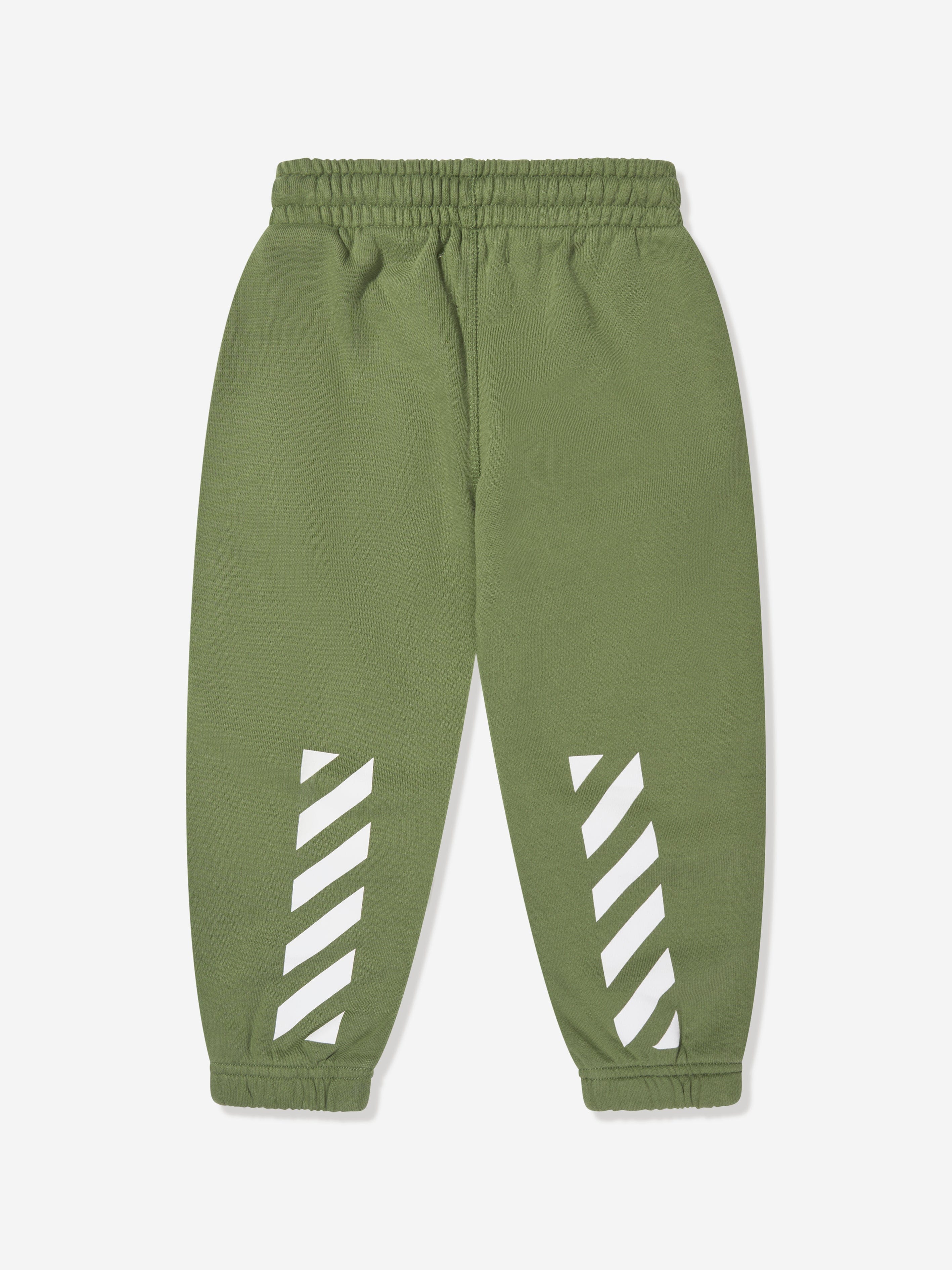 Off-White Boys Bookish Diag Joggers in Green