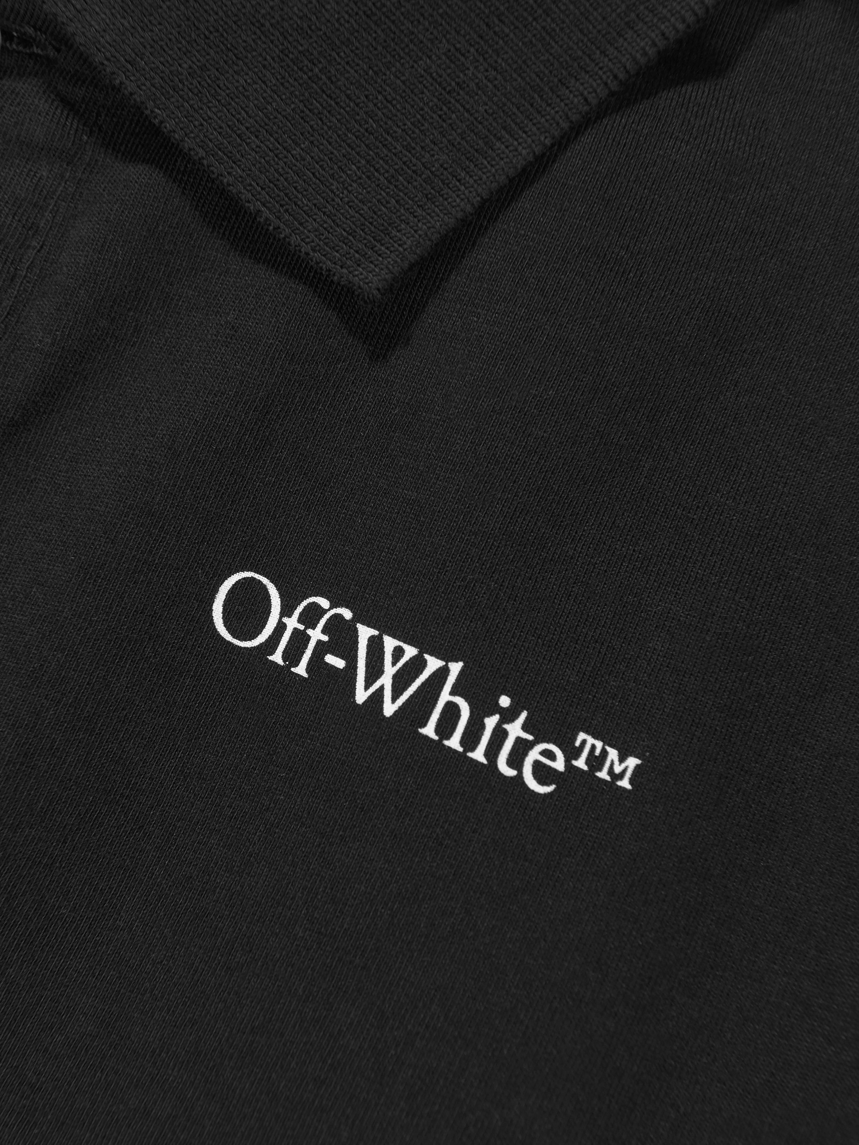 Off-White Boys Classic Arrow Tab Polo Shirt in Black