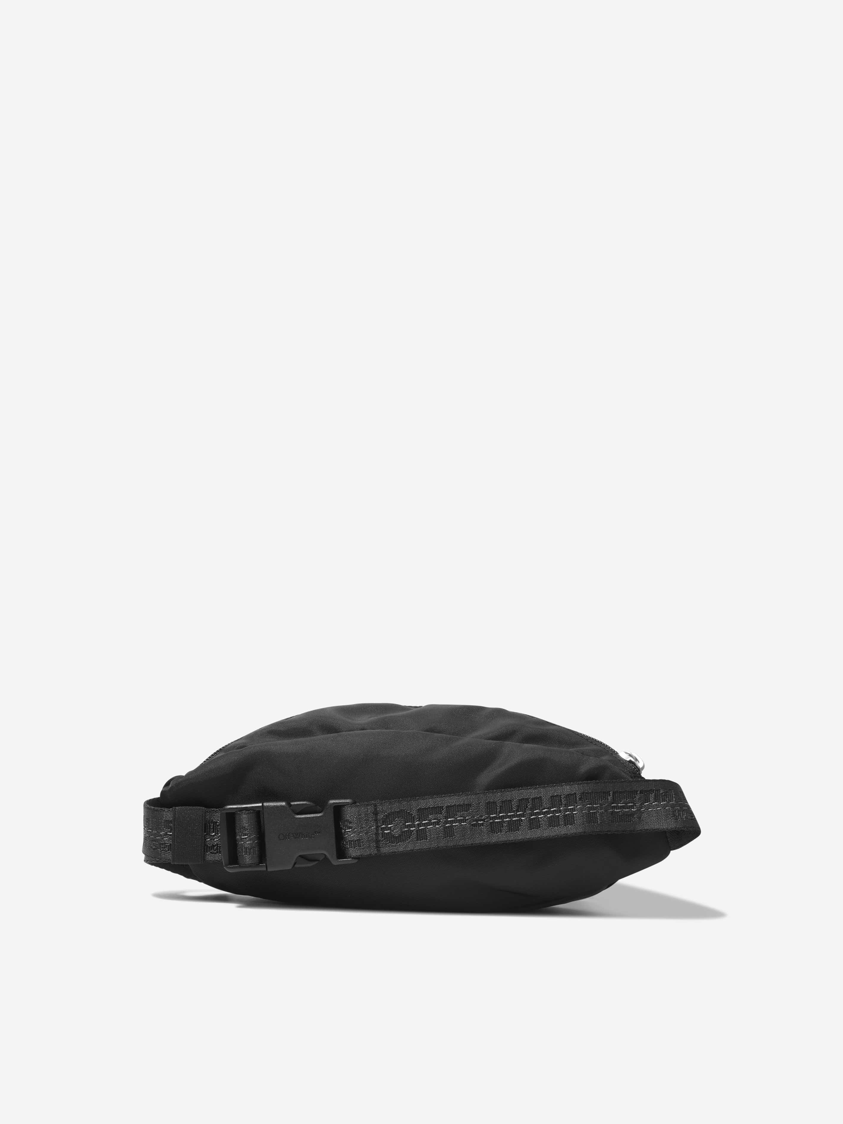 Off-White Kids Paint Script Belt Bag in Black