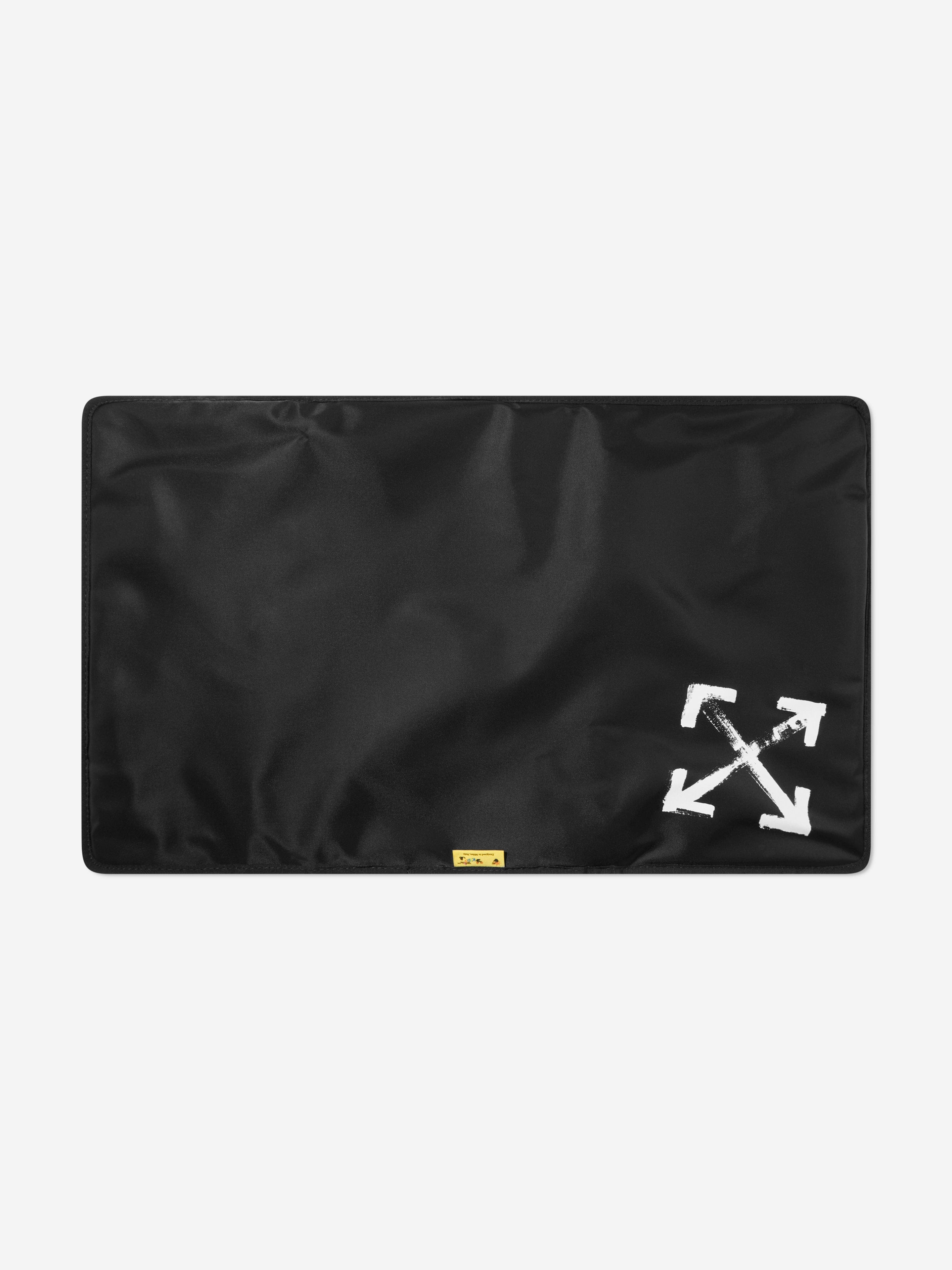 Off-White Baby Paint Script Changing Bag in Black