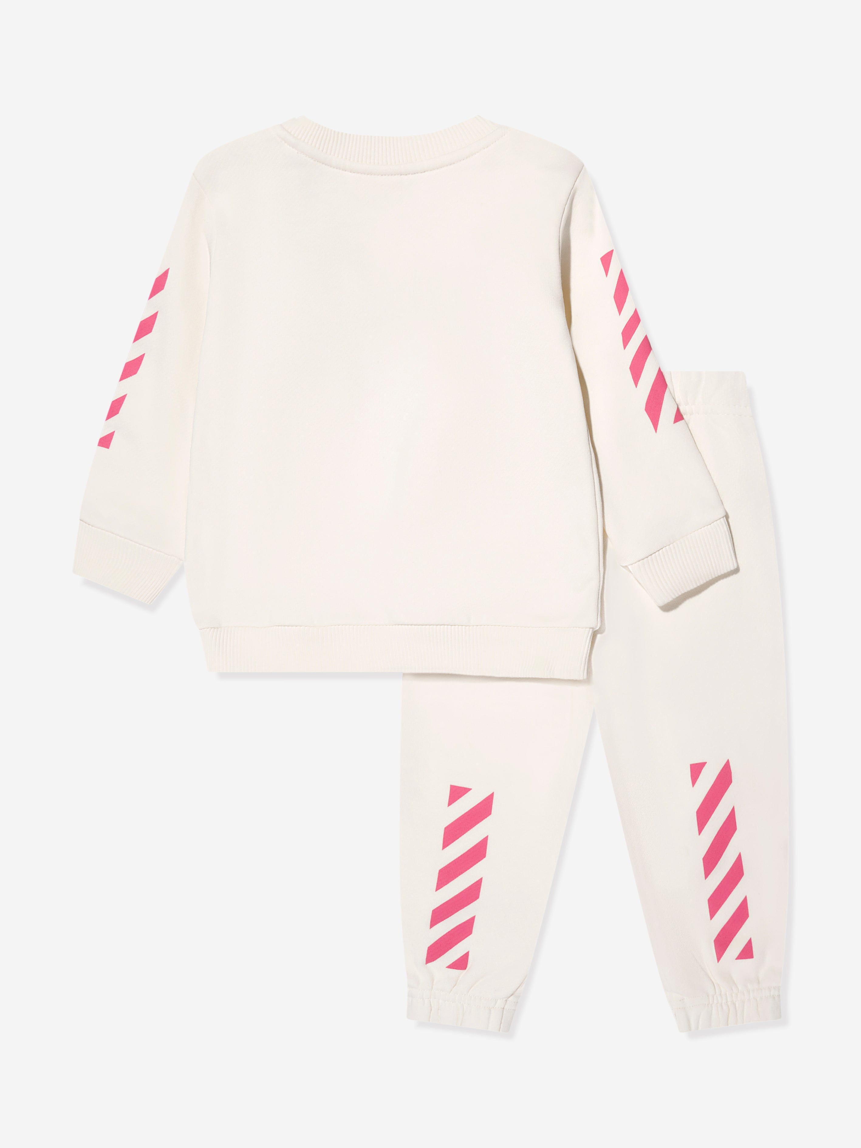 Off-White Baby Girls Bookish Diag Tracksuit in Ivory