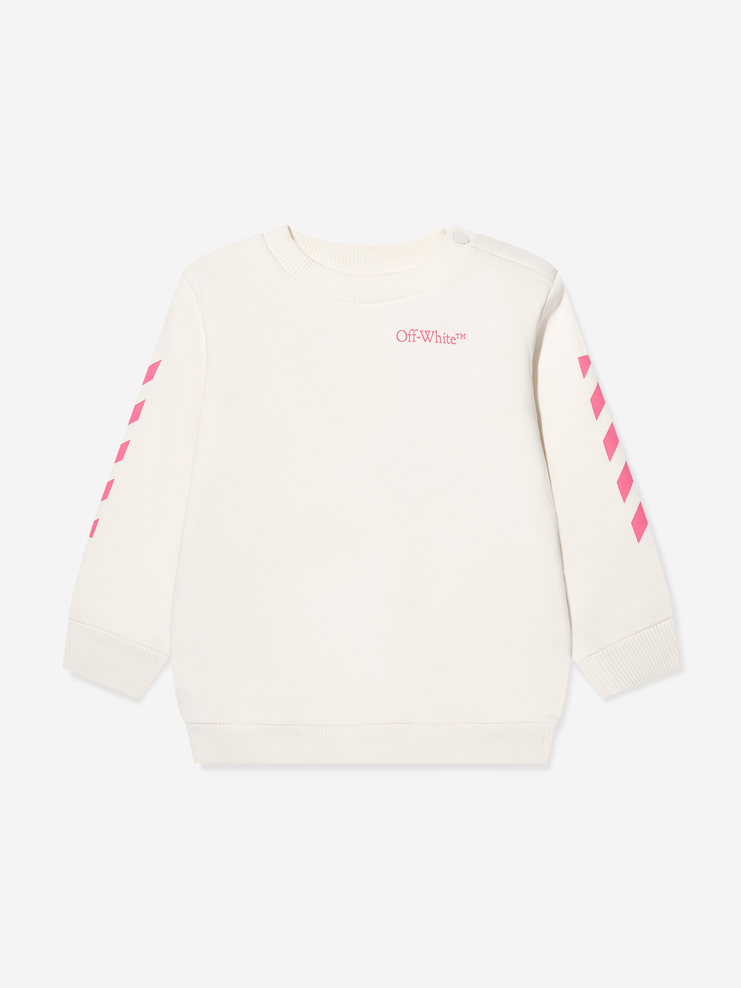 Off-White Baby Girls Bookish Diag Tracksuit in Ivory