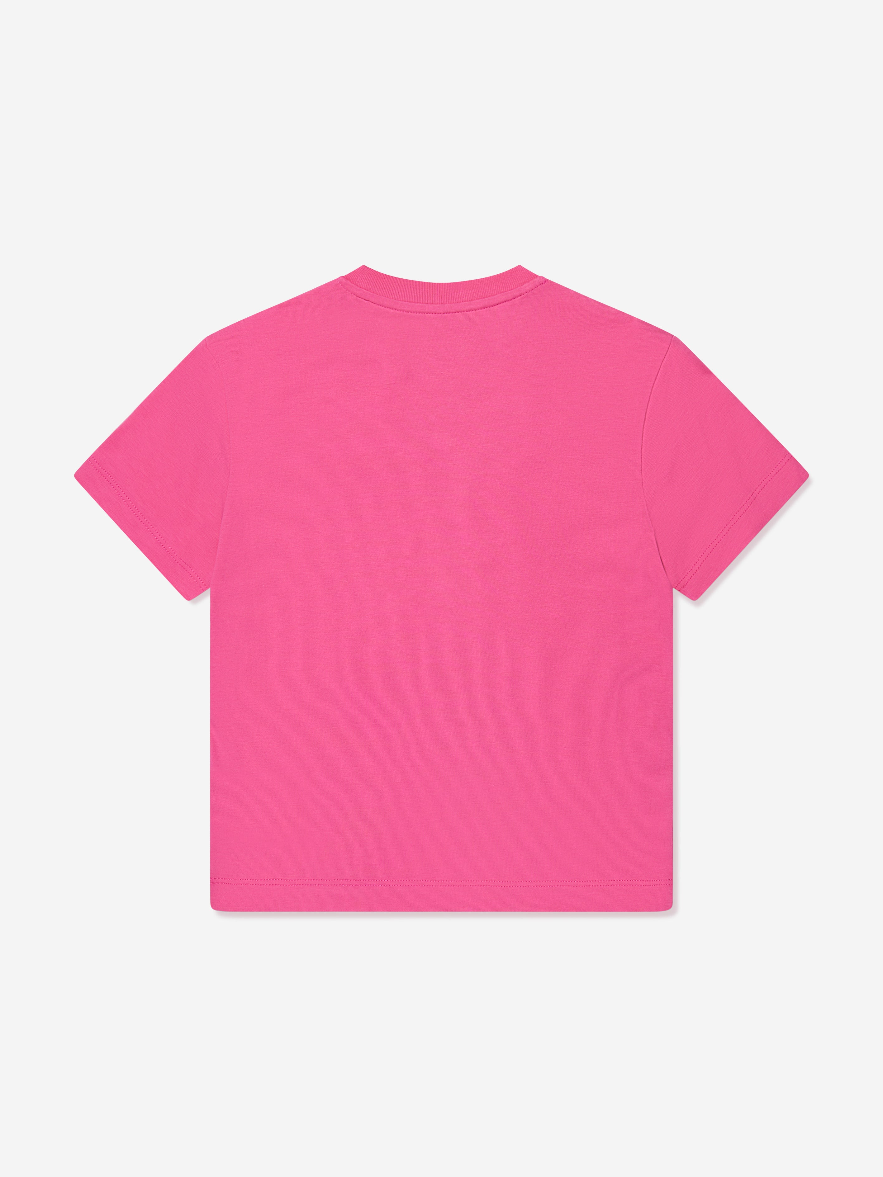 Off-White Girls Bookish Bit Logo T-Shirt in Pink